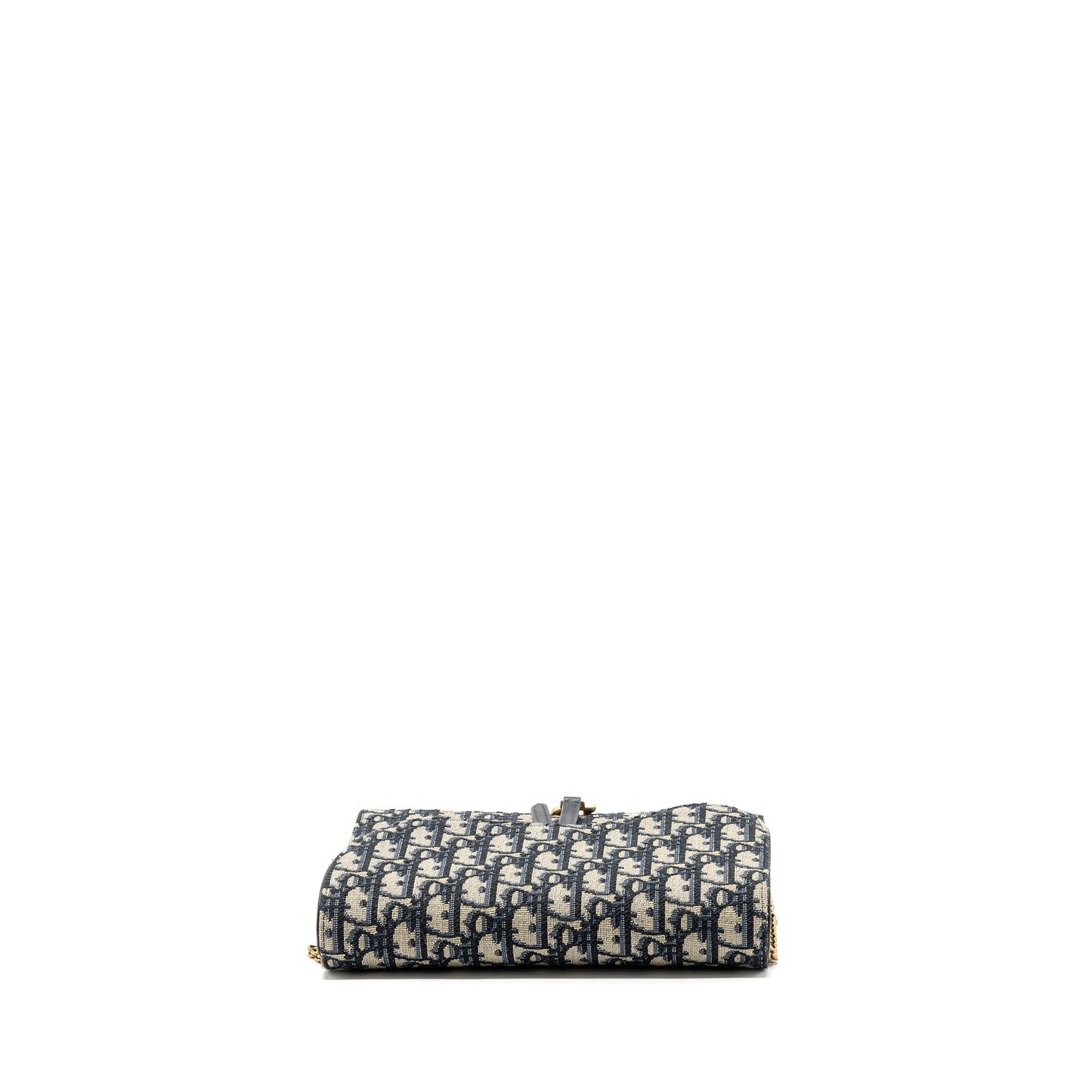 Dior Saddle Pouch With Chain Dior Oblique Jacquard blue