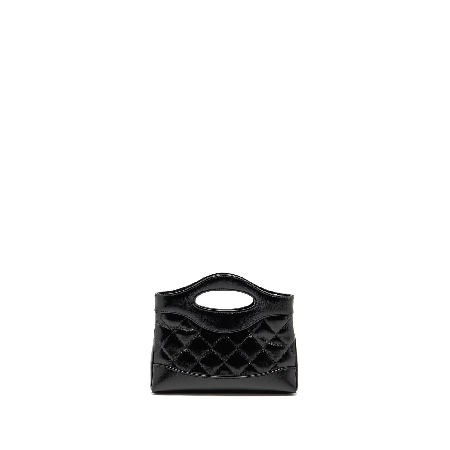 Chanel Mini 31 Clutch with Chain shiny lambskin black L (microchip)