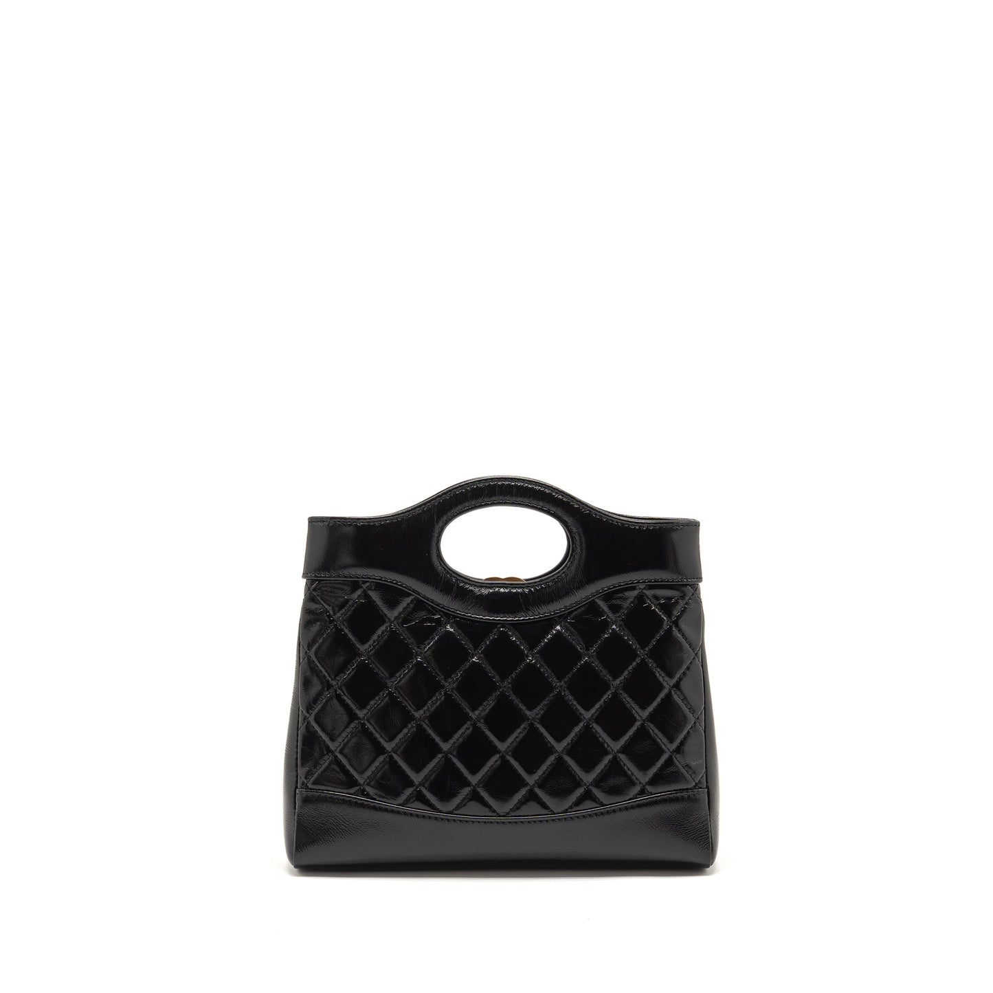 Chanel Mini 31 Bag Shiny Lambskin Black L (microchip)