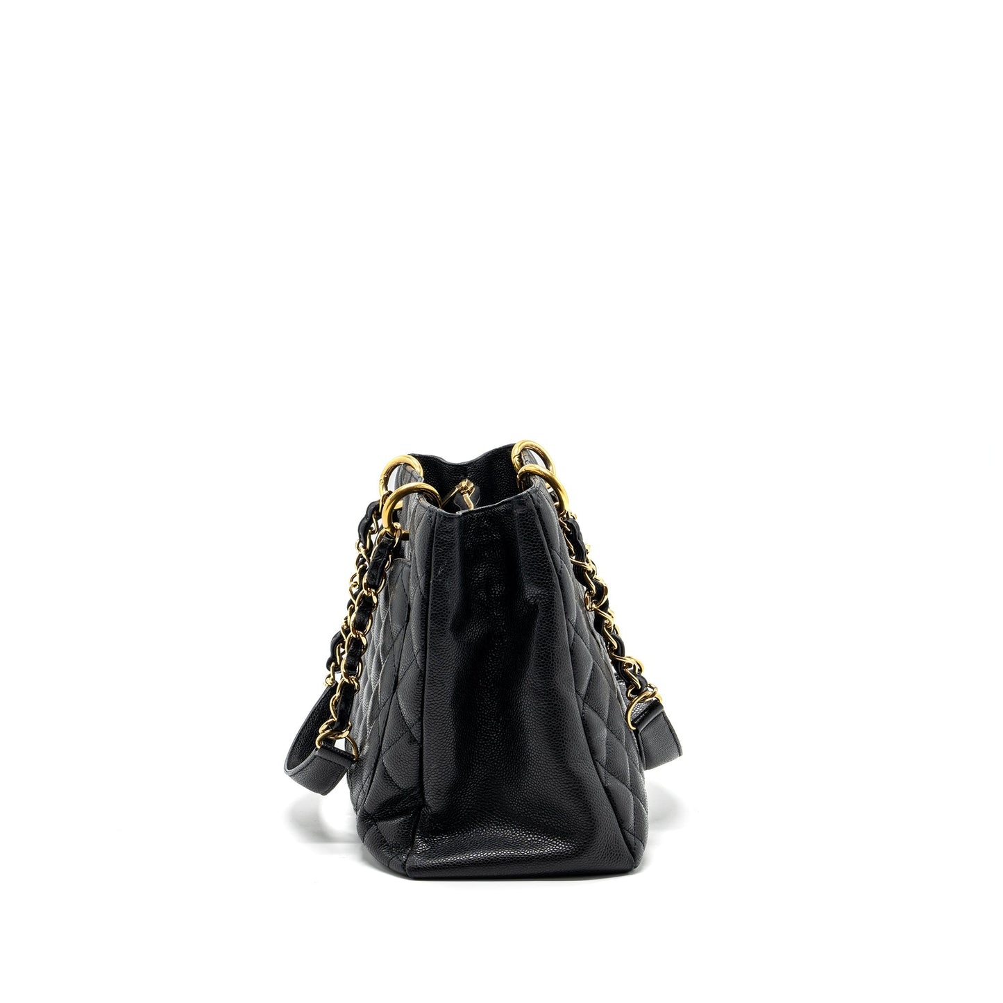 Chanel grand shopping tote caviar black