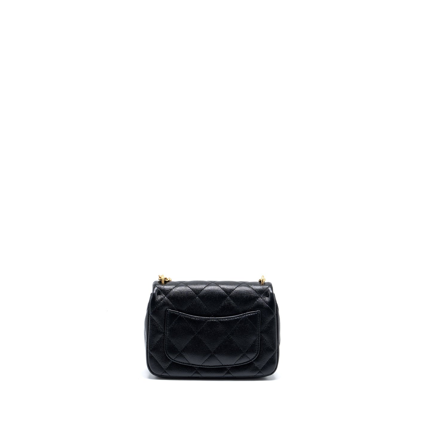 Chanel 23p Coco Love Flap Bag Caviar Black  (microchip)