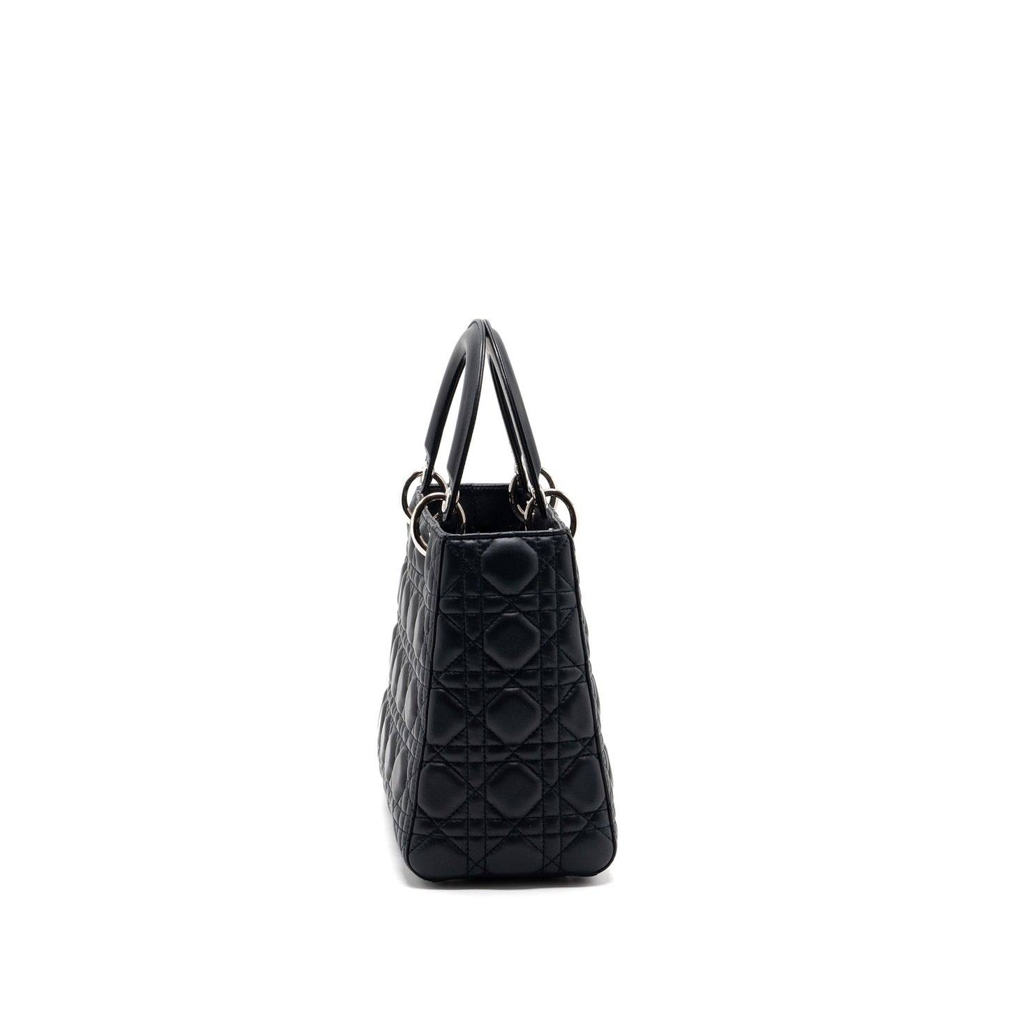 Dior medium lady dior lambskin black