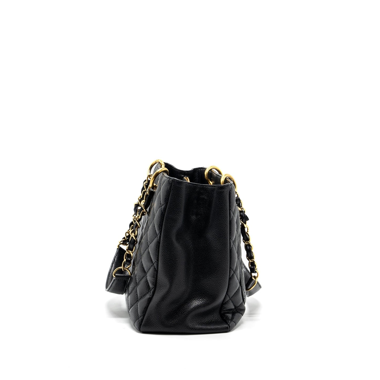 Chanel grand shopping tote caviar black