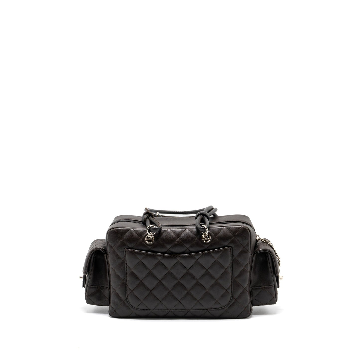 Chanel  Cambo Reporter Bag Calfskin Dark Brown
