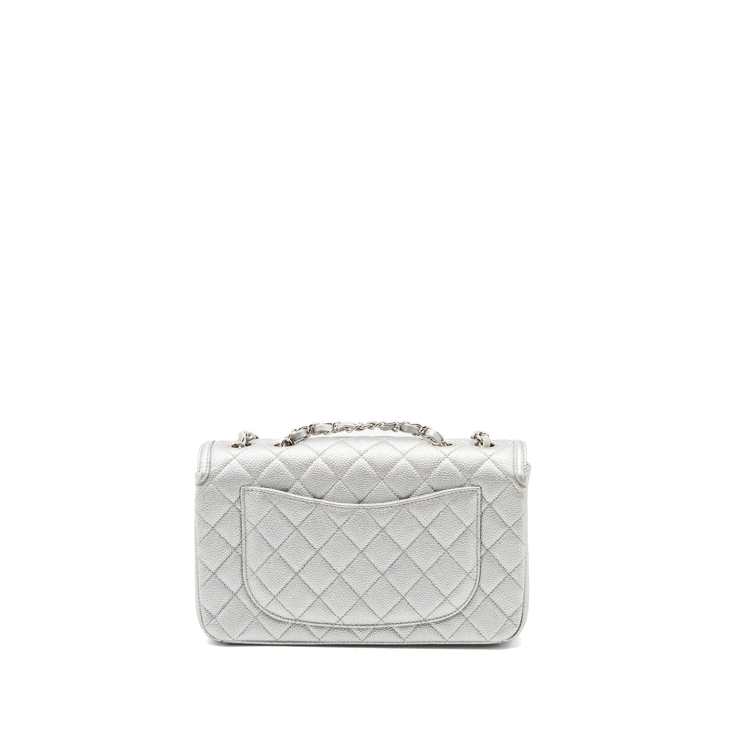 Chanel Filigree Flap Bag Caviar Silver