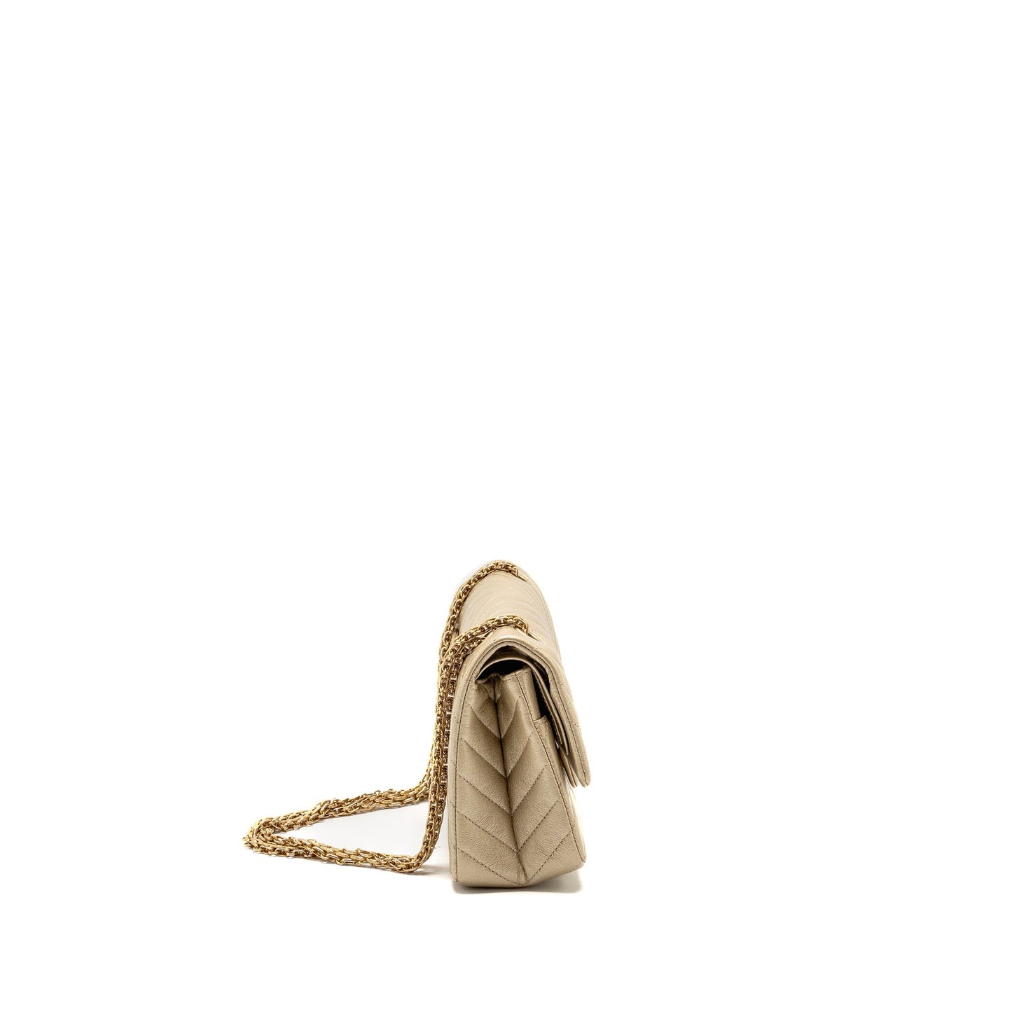Chanel Small 2.55 Reissue Chevron Flap Bag Calfskin Gold