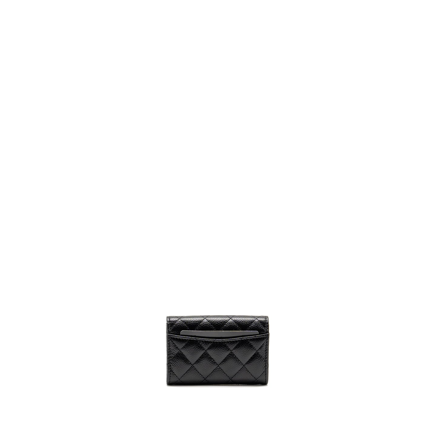 CHANEL Classic Flap Card Holder Caviar Black