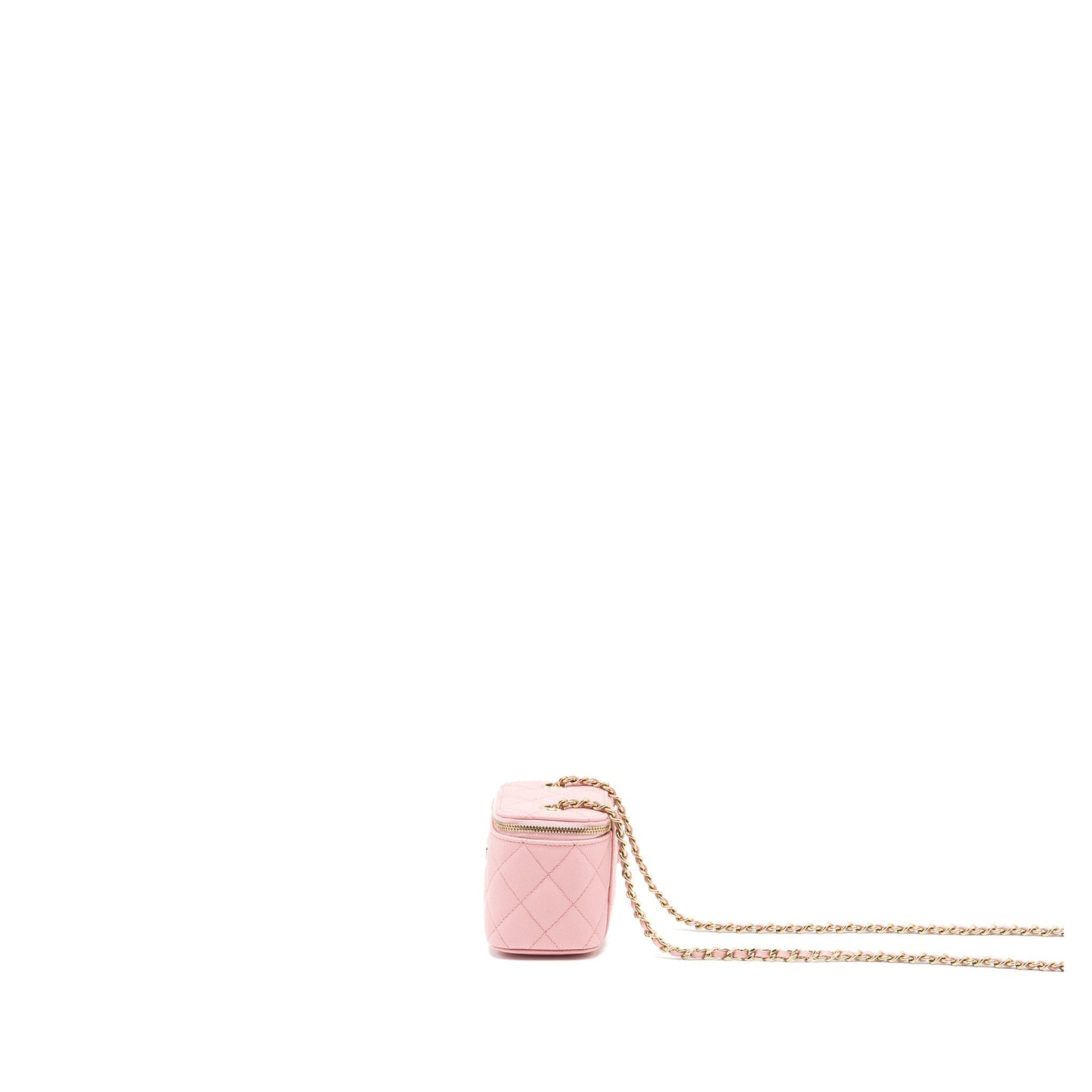 Chanel Mini Vanity Case Caviar Pink L