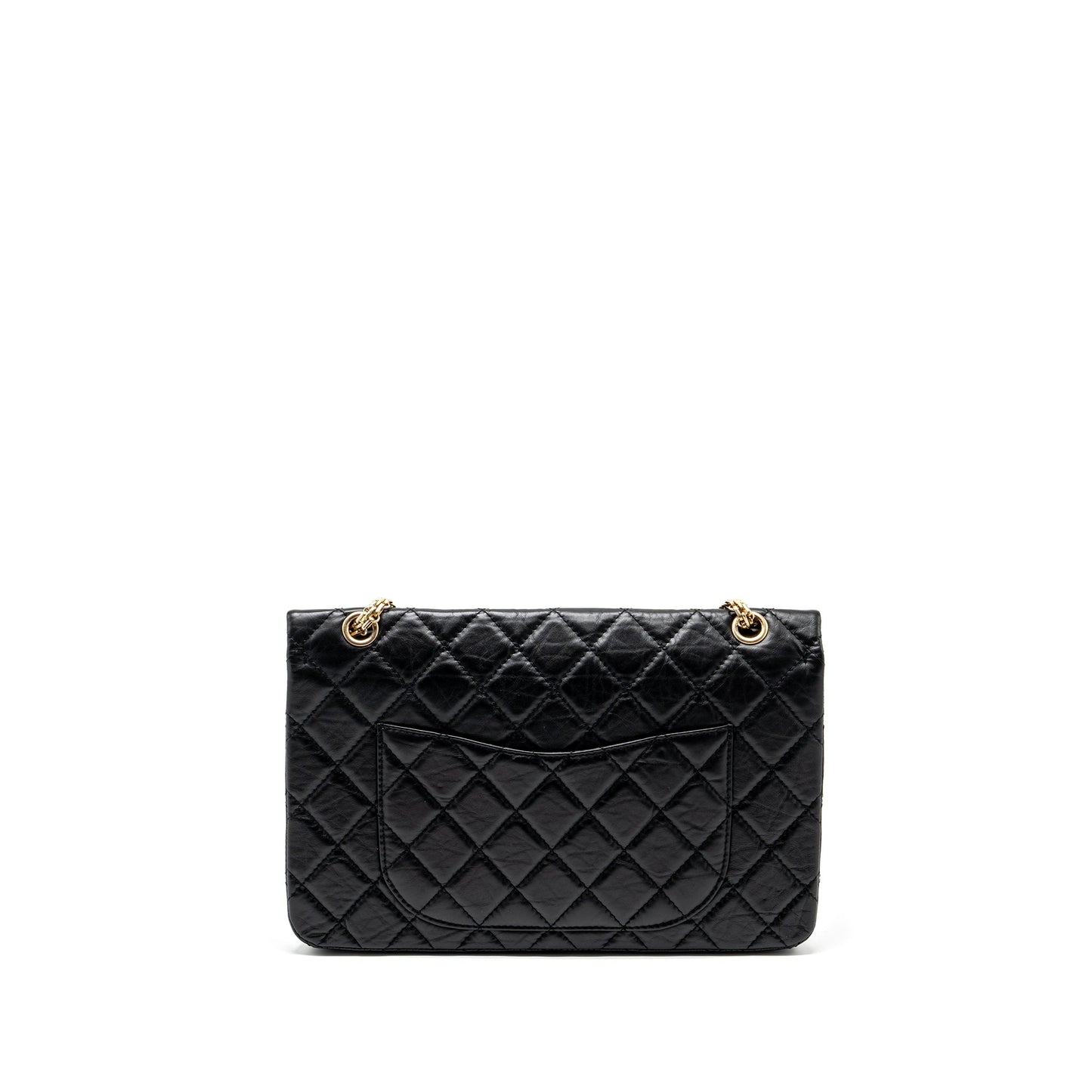 Chanel Large 2.55 Reissue Double Flap Bag Aged Calfskin Black