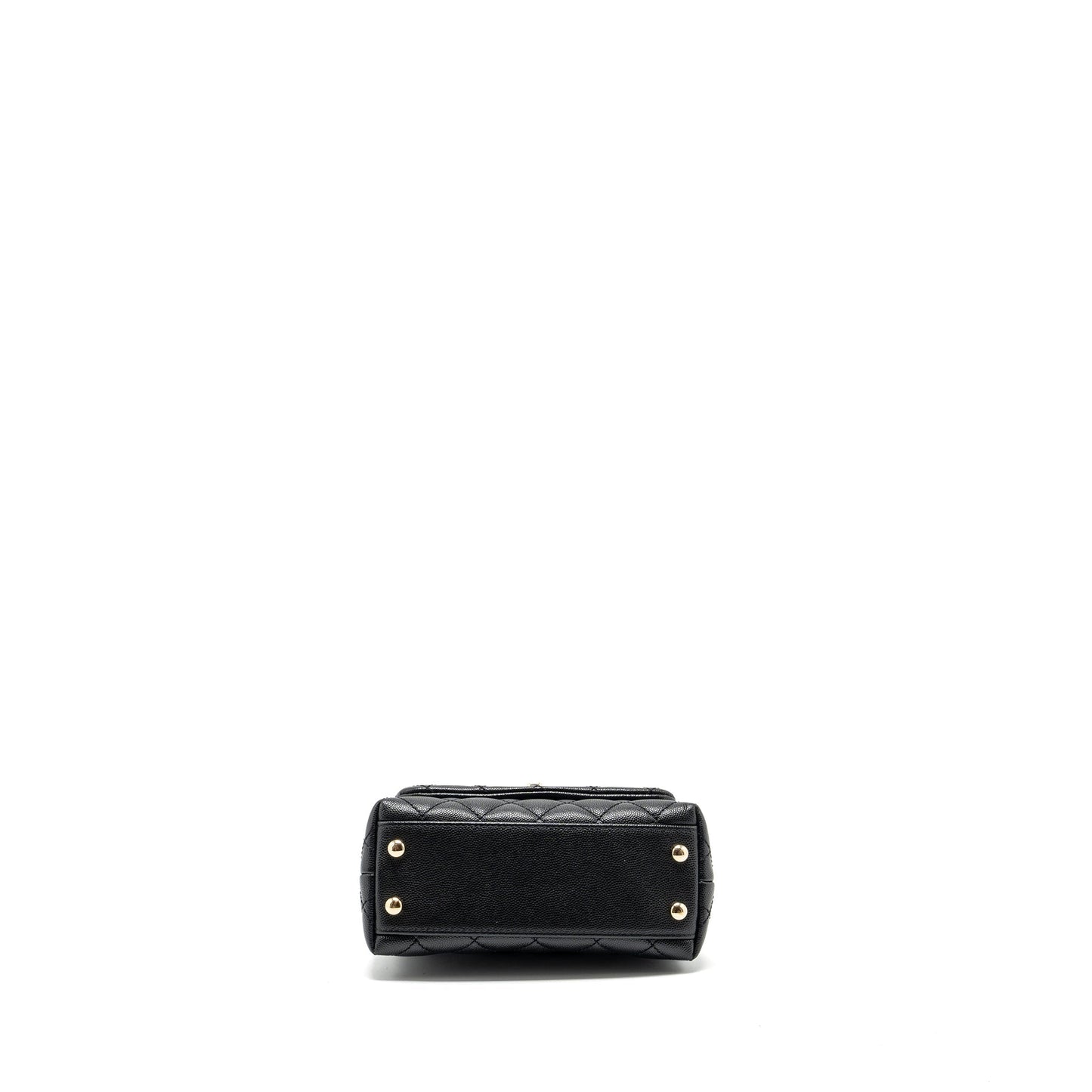 Chanel mini coco handle Caviar black L