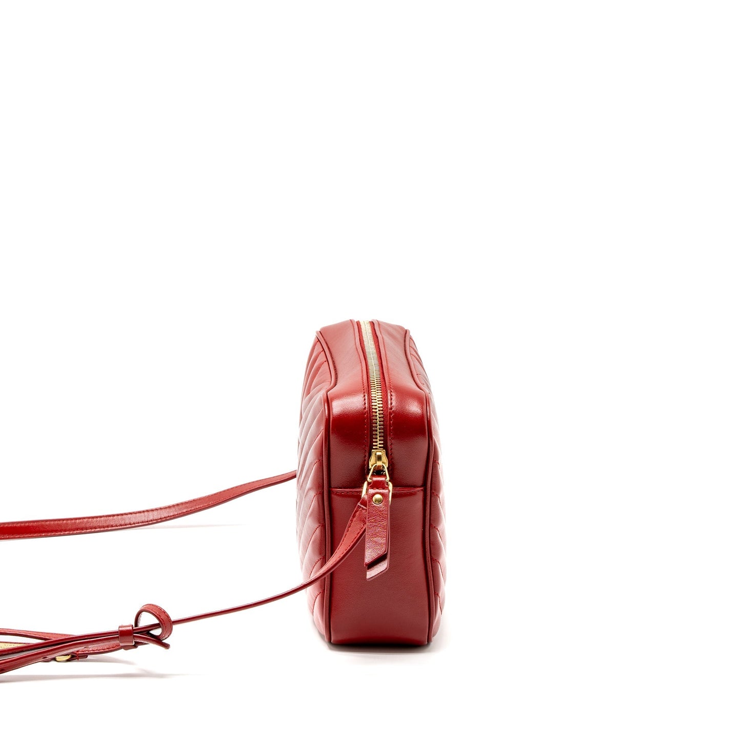 Saint Laurent Lou Camera Purse Calfskin Red