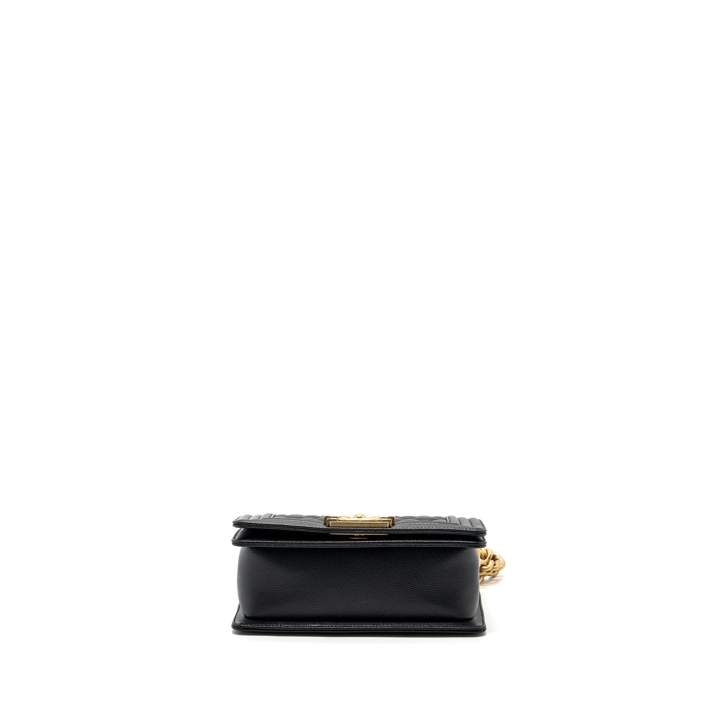 Chanel Small Boy Bag Caviar Black  (Microchip)