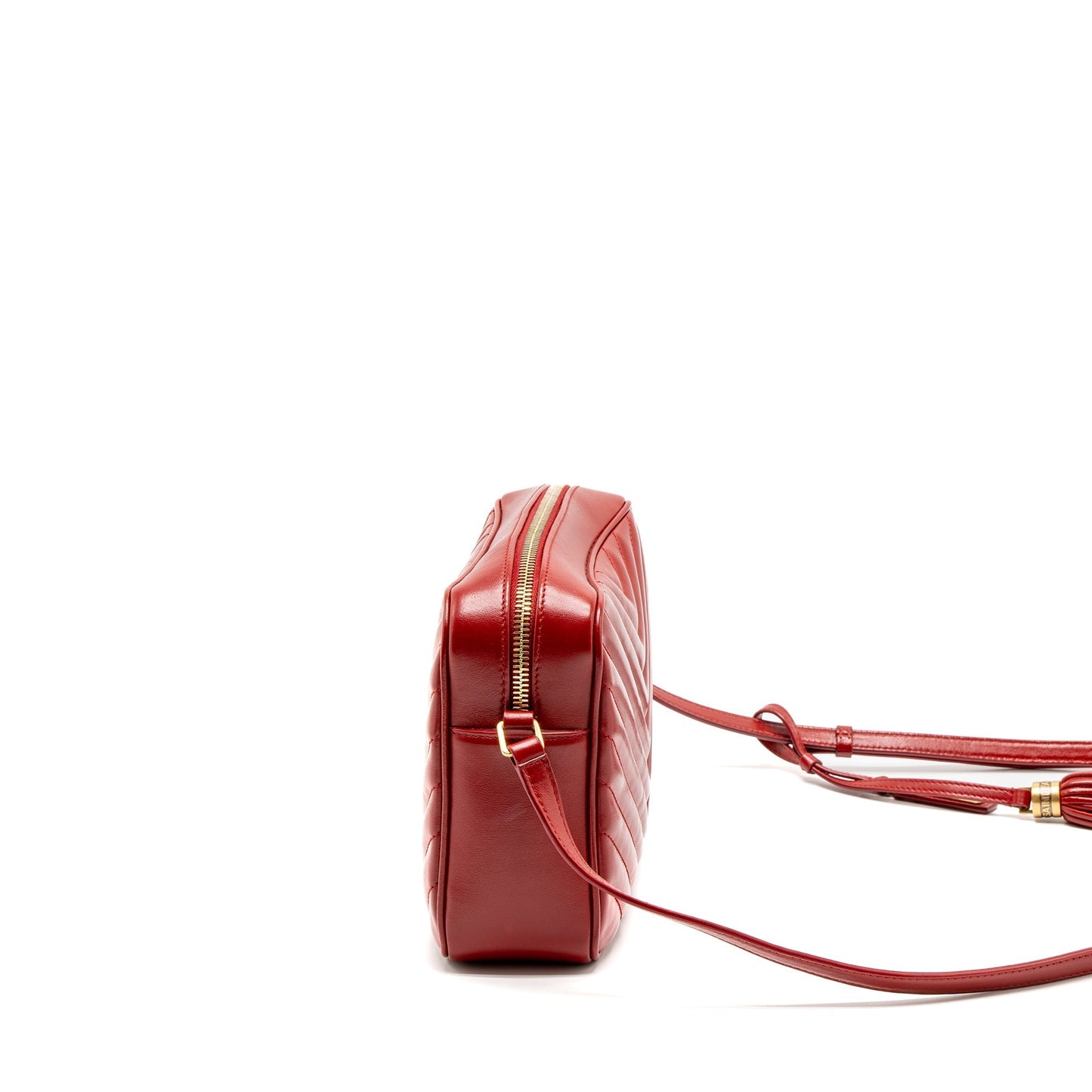 Saint Laurent Lou Camera Purse Calfskin Red