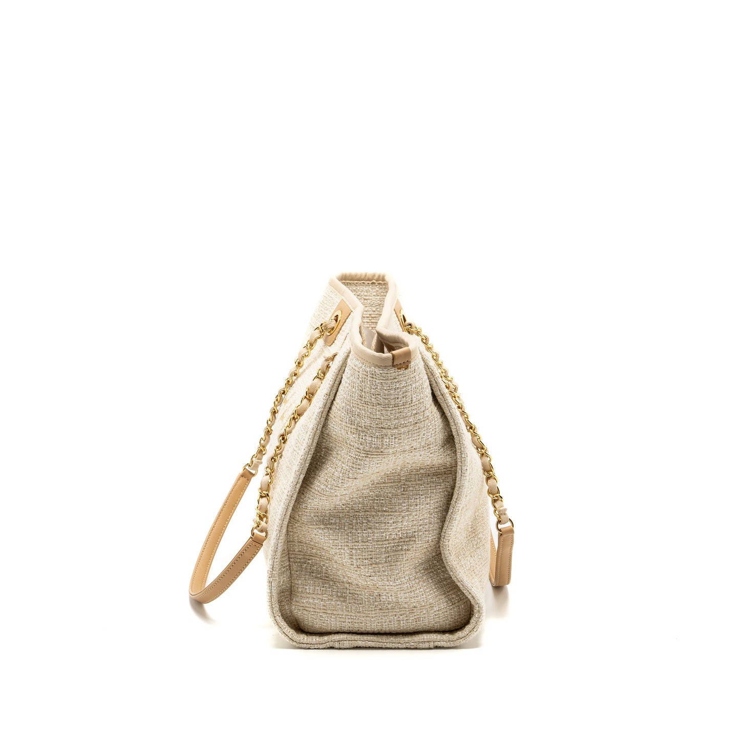 Chanel Deauville bag canvas/ leather Light Beige