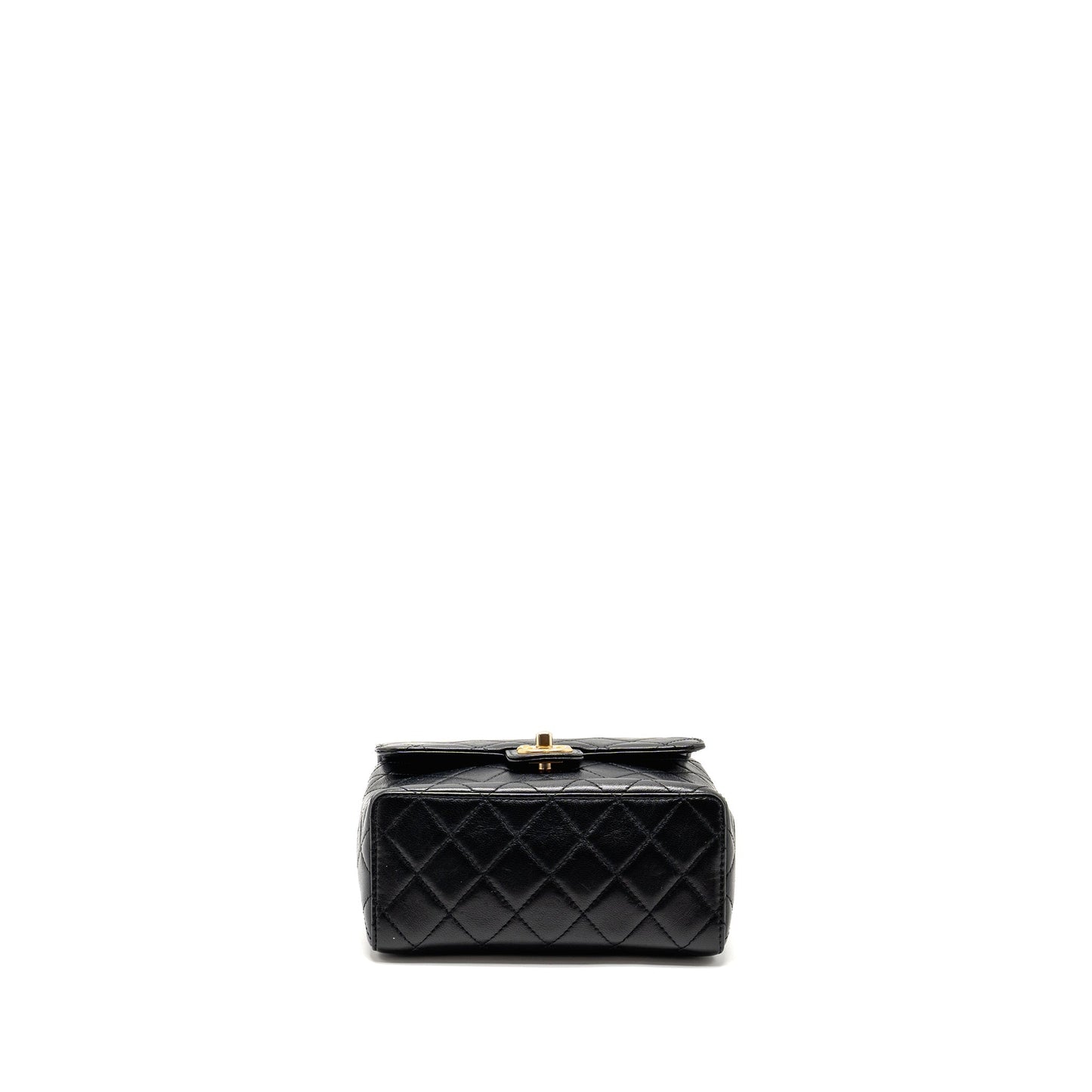 Chanel Retro Classic New Square Large Flap Bag Goatskin Black  (Microchip)