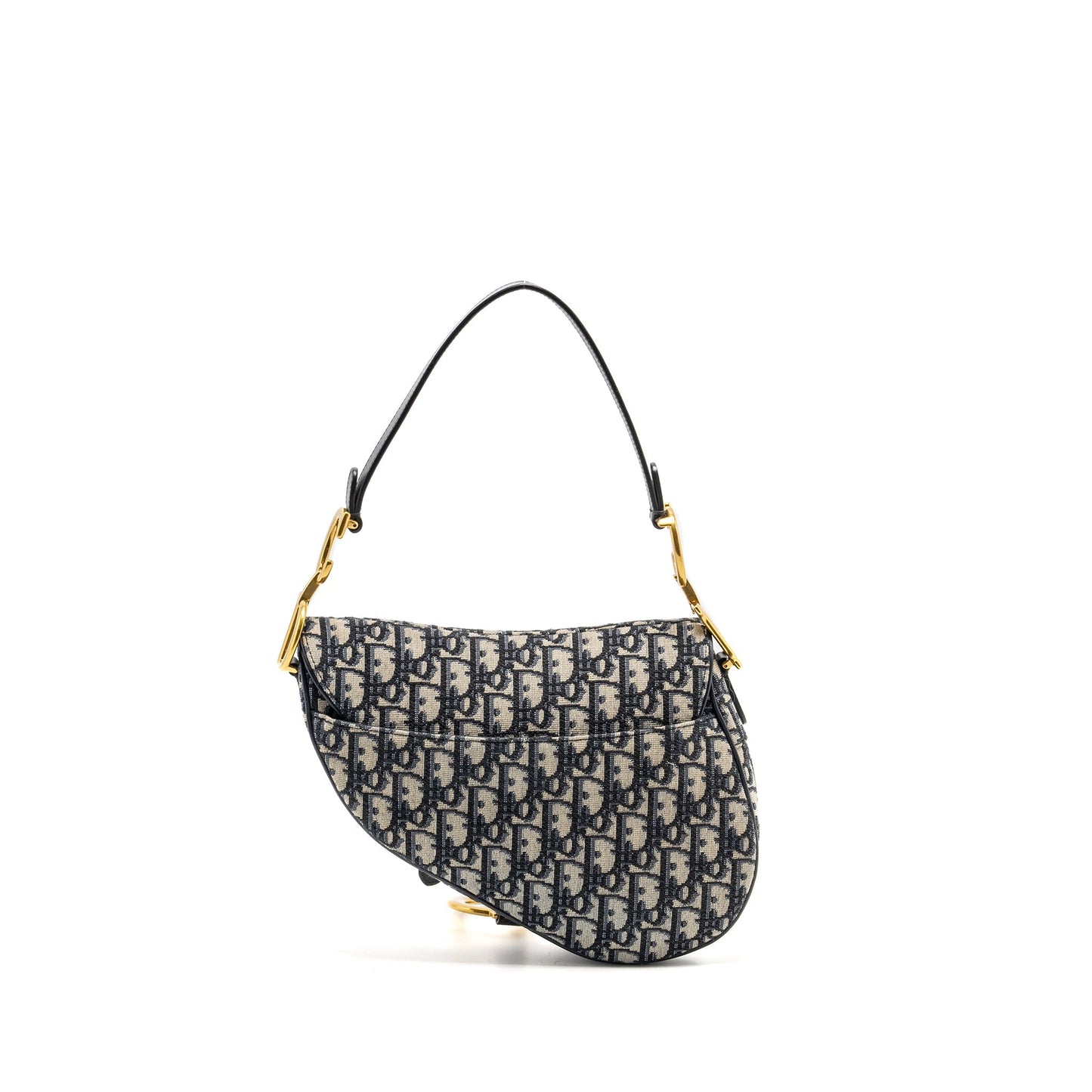 Dior Medium Saddle Purse Blue Oblique Canvas
