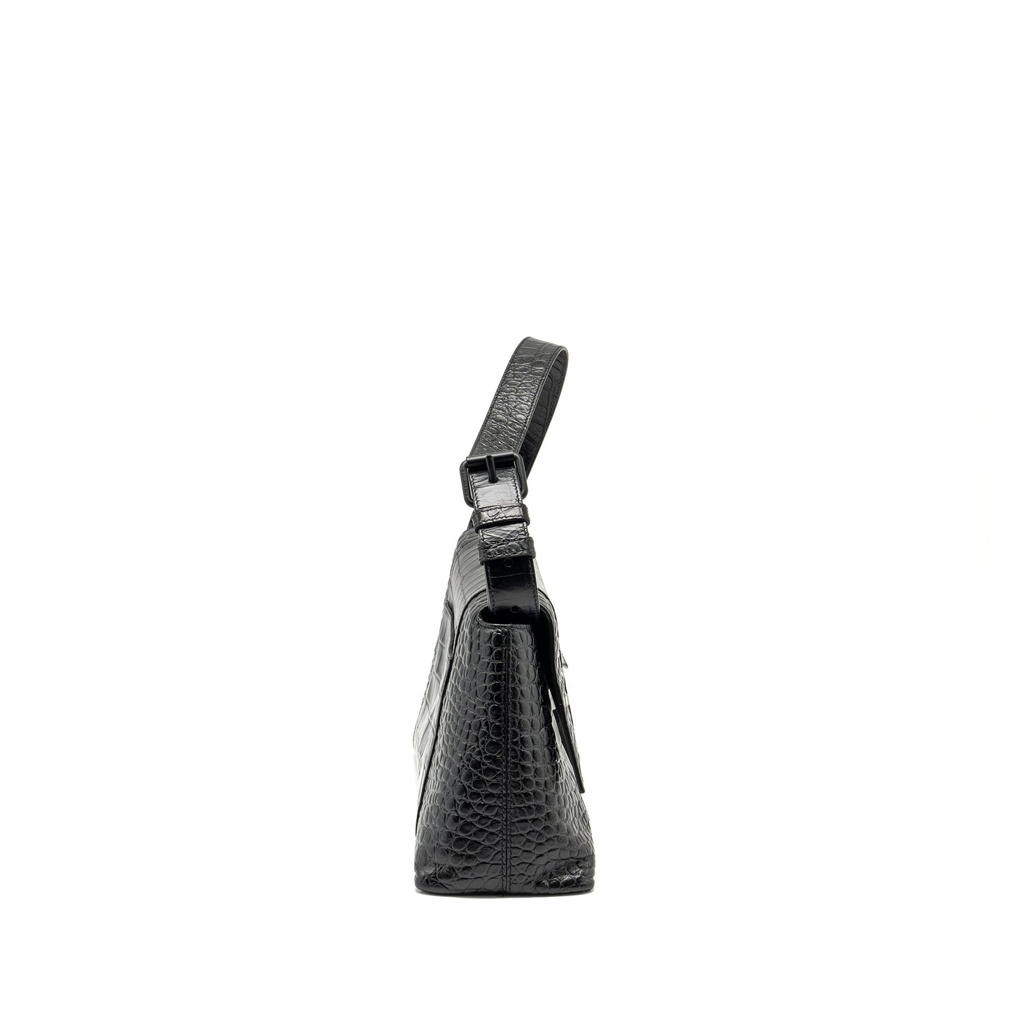 BALENCIAGA Limited Edition Downtown Small Mini Purse Calfskin Black with Black Hardware