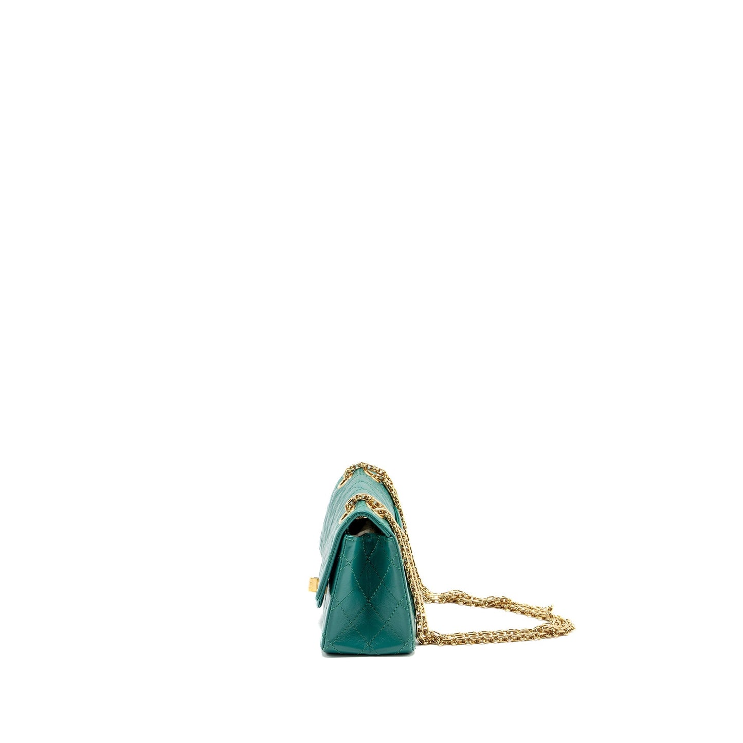 Chanel Mini 2.55 Reissue Flap Bag Calfskin Green