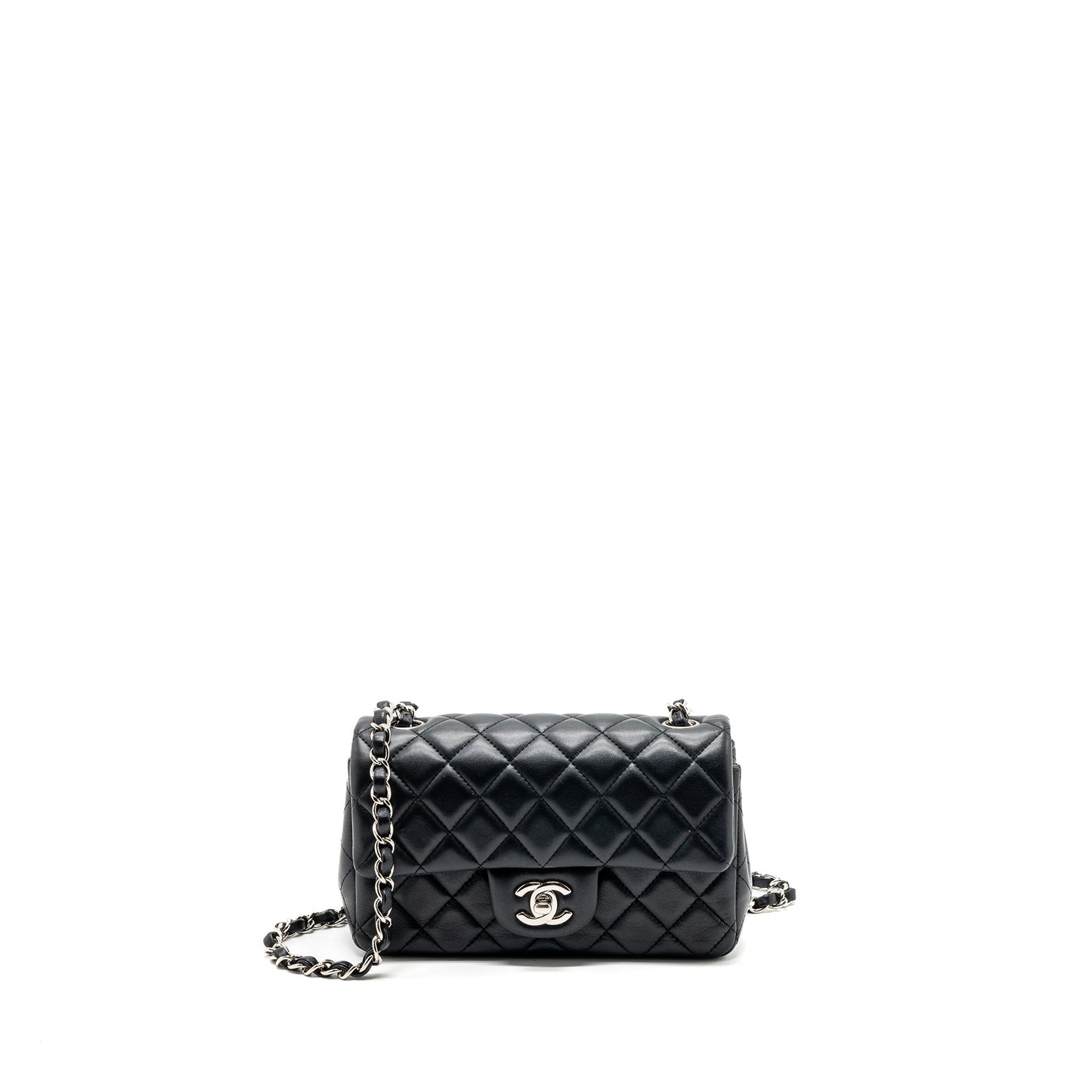 Chanel Classic Mini Rectangular Flap Bag Lambskin Black