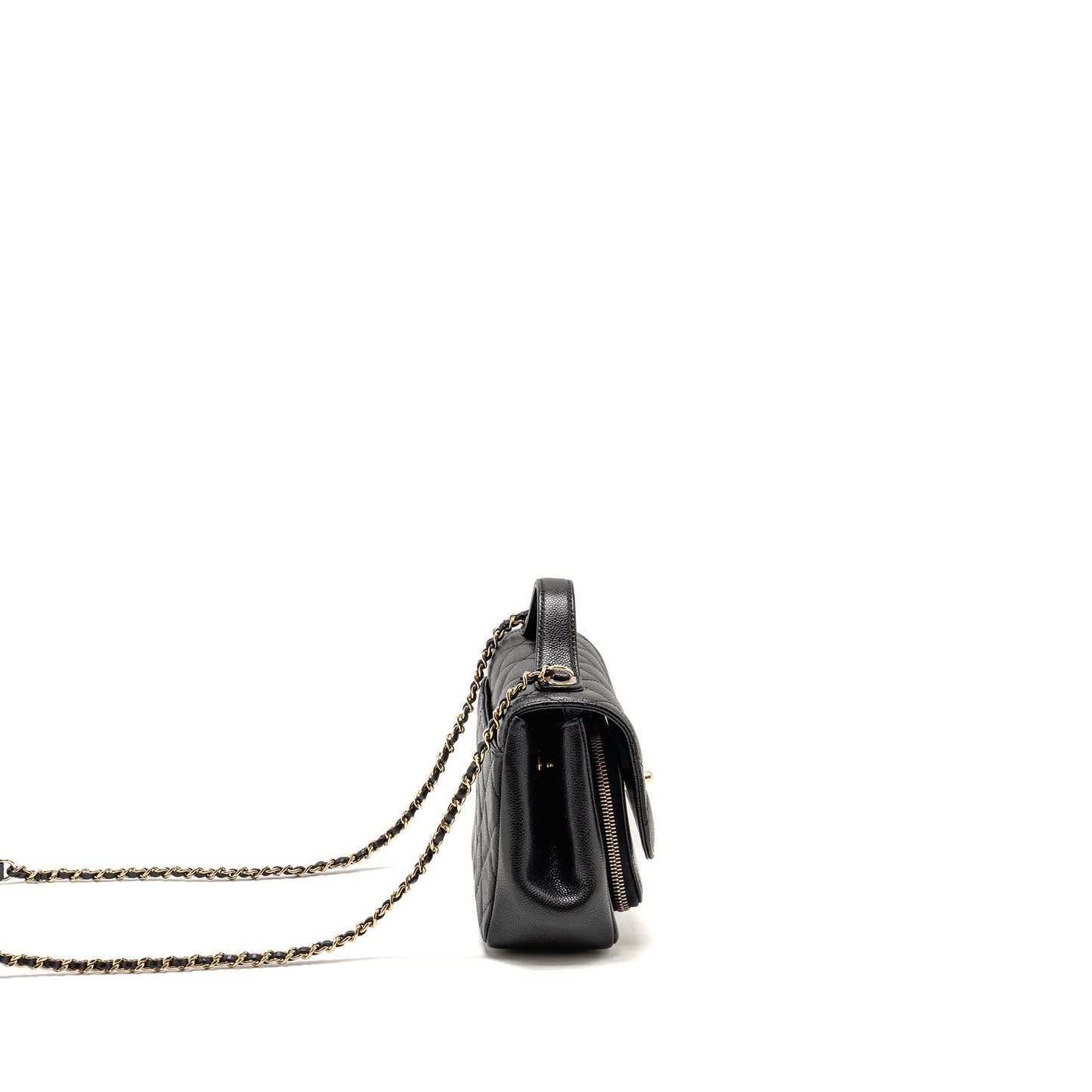 Chanel Small Business Affinity Caviar Black L (Microchip)