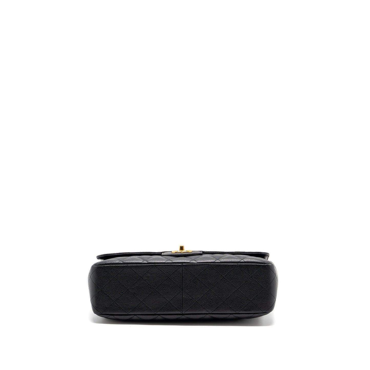 Chanel classic jumbo single flap bag caviar black