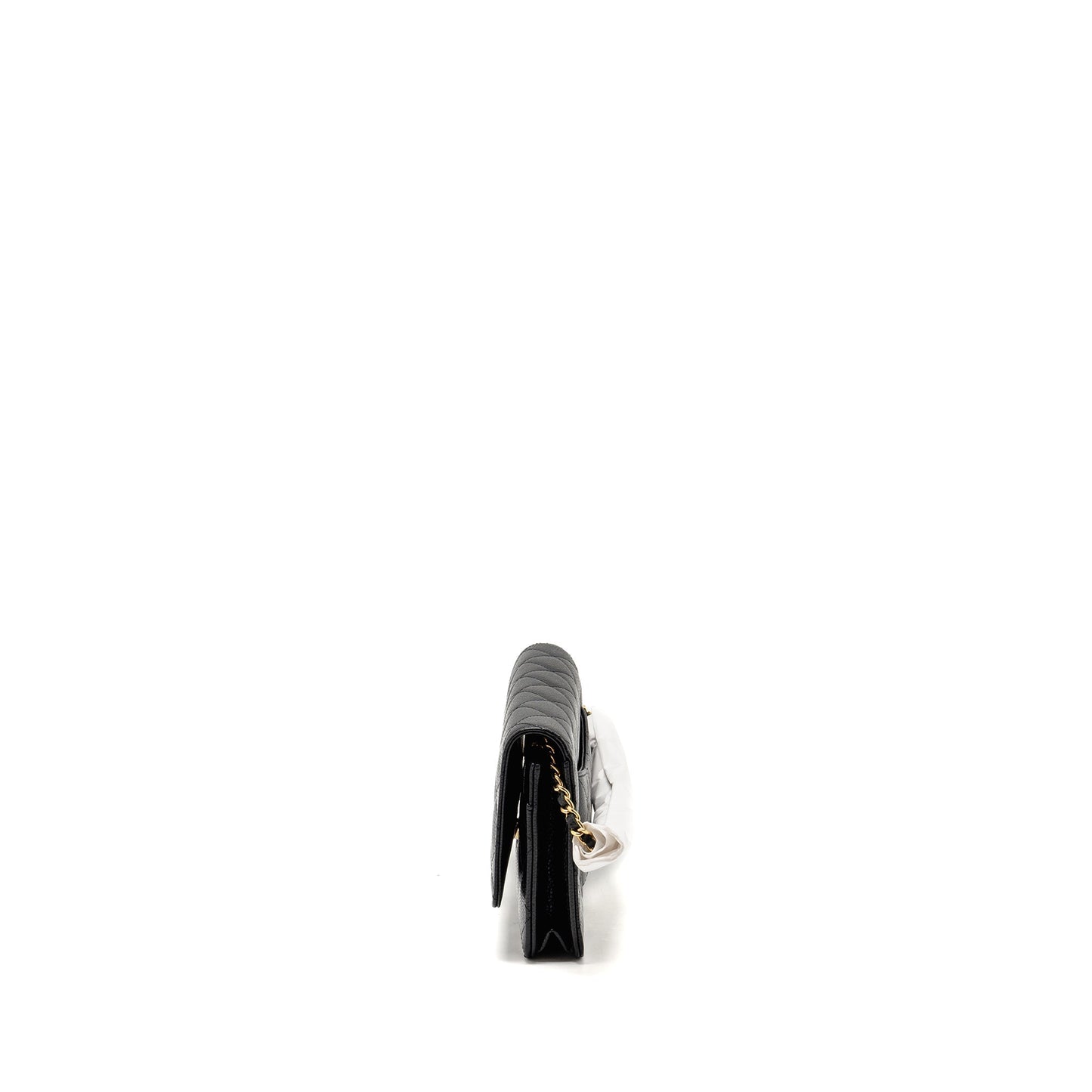 Chanel Classic Wallet on chain caviar black  (microchip)
