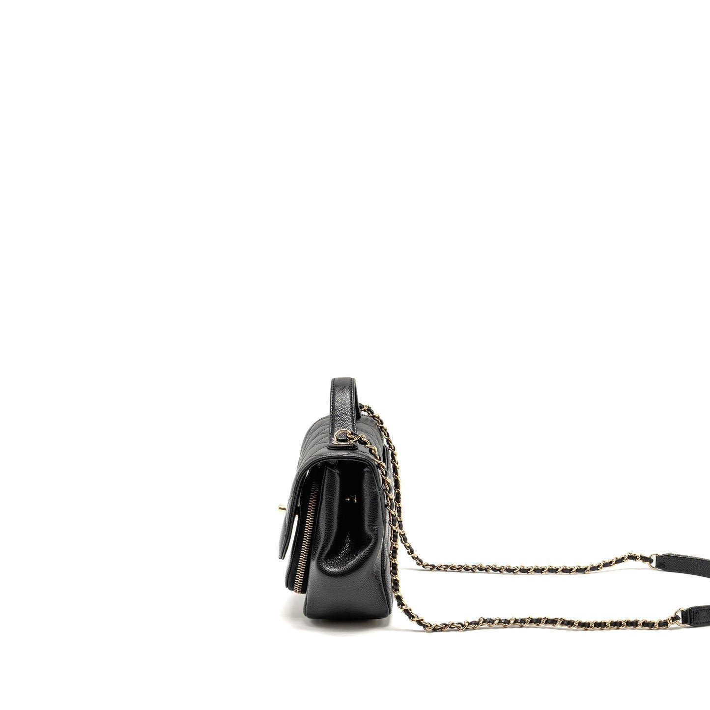 Chanel Small Business Affinity Caviar Black L (Microchip)