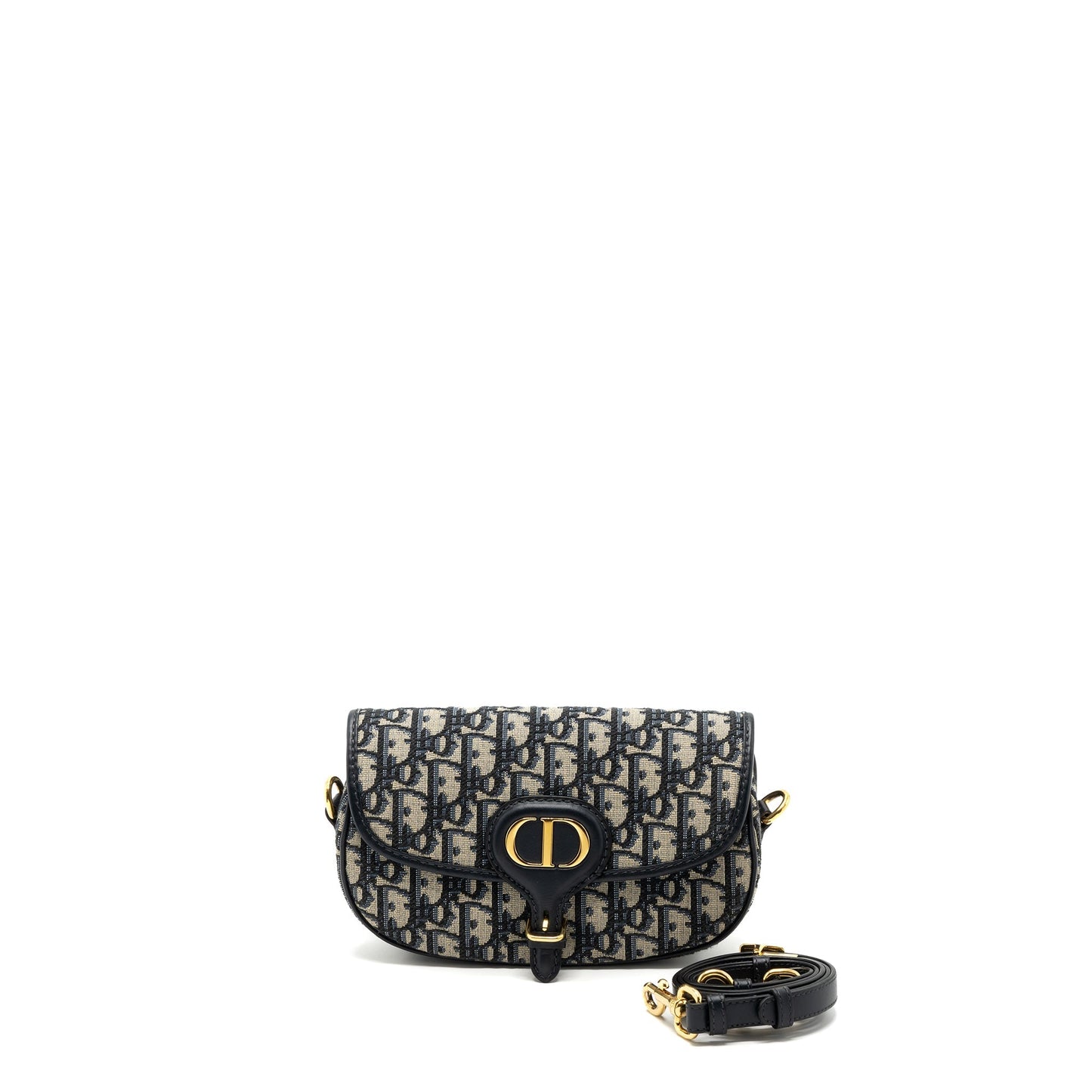 Dior Bobby East-west Purse Blue Oblique Jacquard