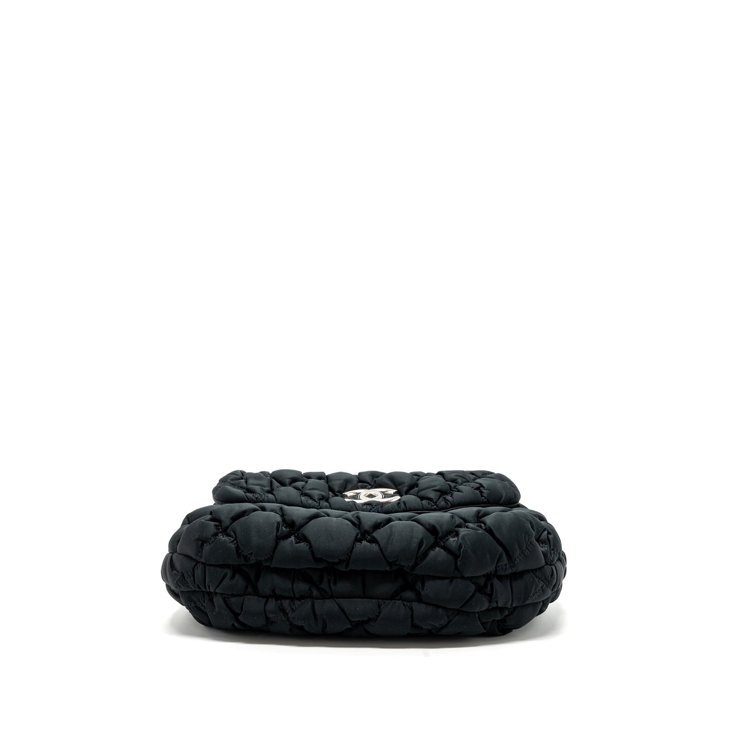 Chanel quilted flap shoulder bag nylon black