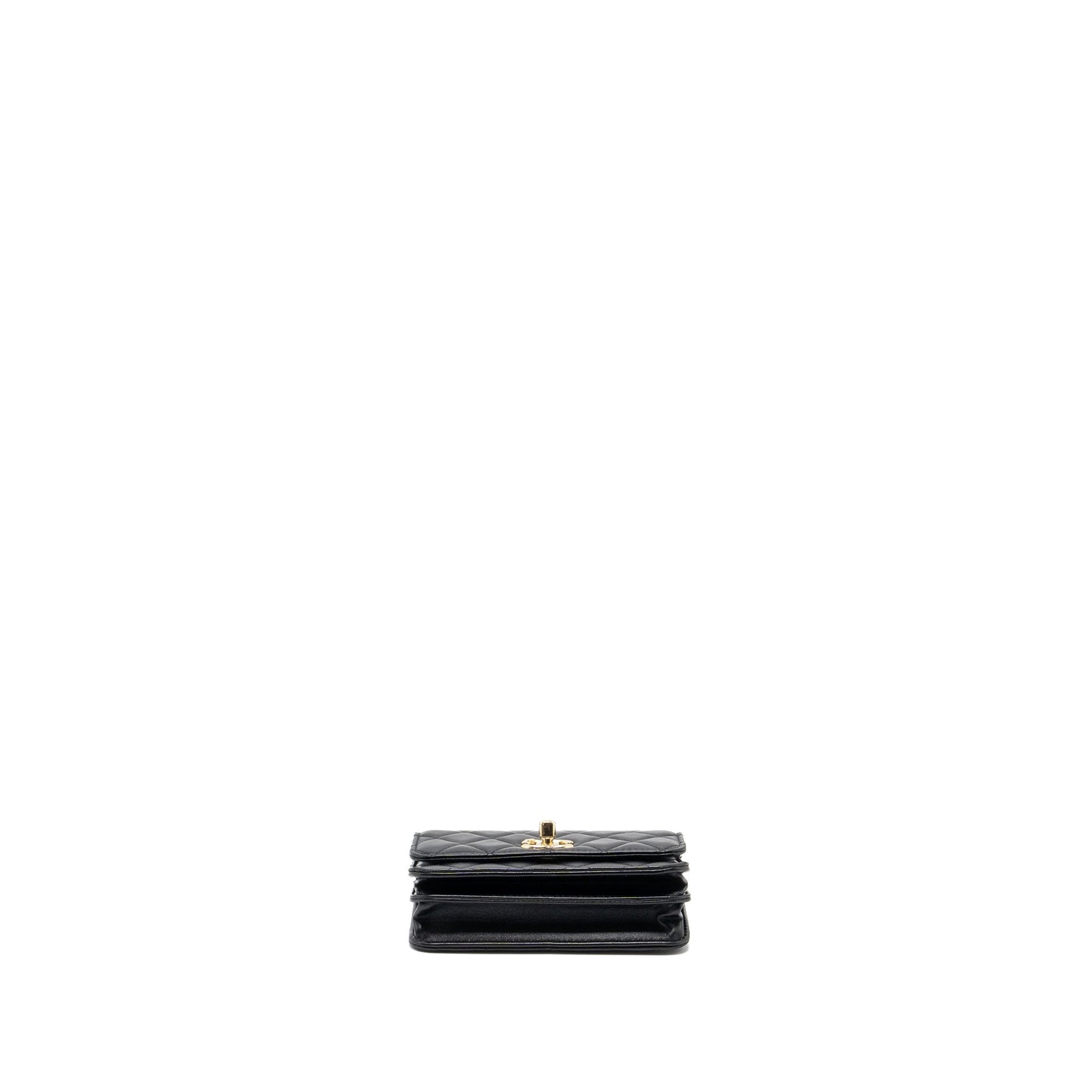 Chanel Mini Trendy CC Wallet on Chain Lambskin Black L