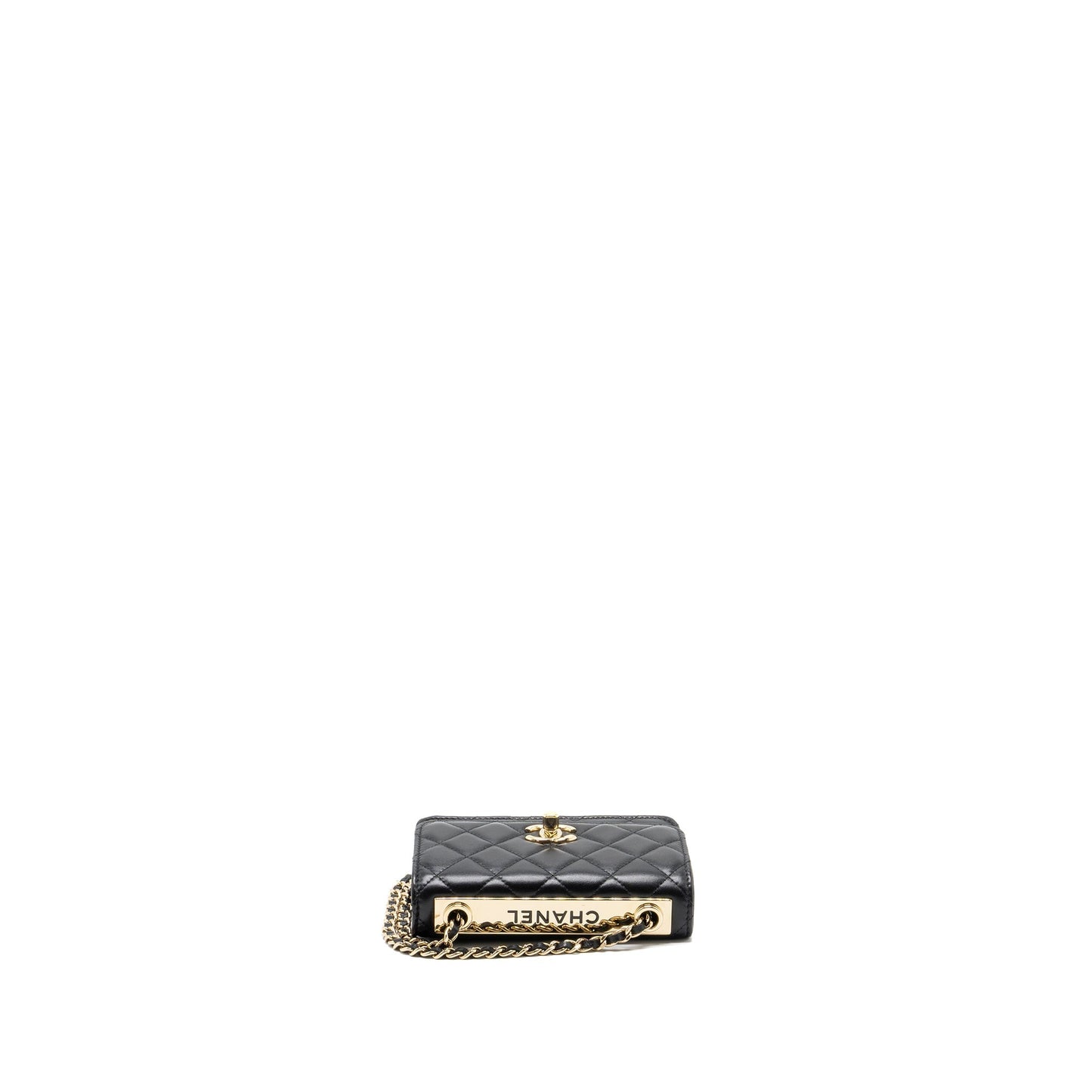 Chanel Mini Trendy CC Wallet on Chain Lambskin Black L