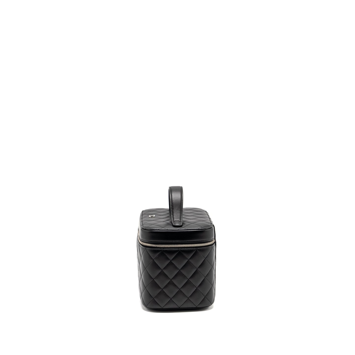 CHANEL Quilted Vanity Case Lambskin Black