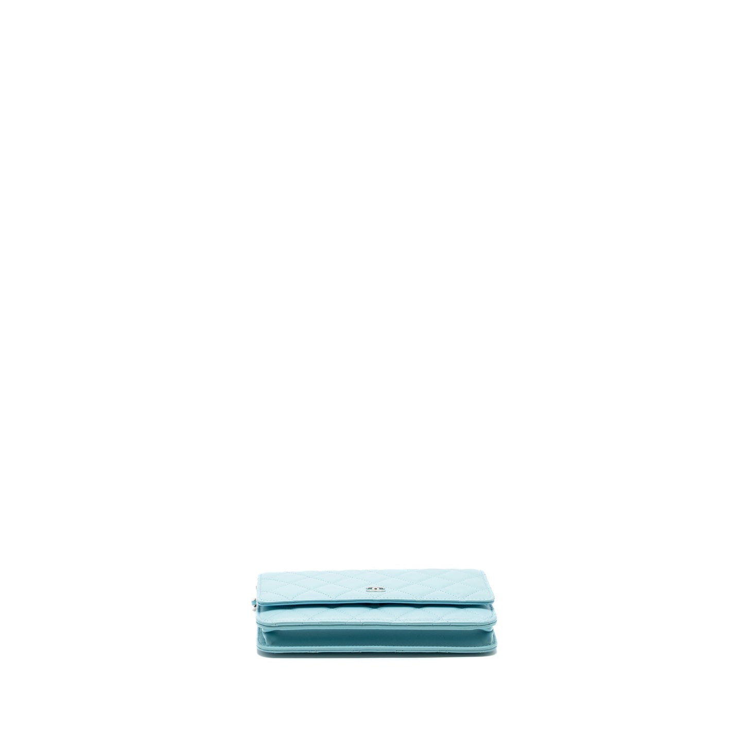 Chanel Classic Wallet On Chain Lambskin Light Blue