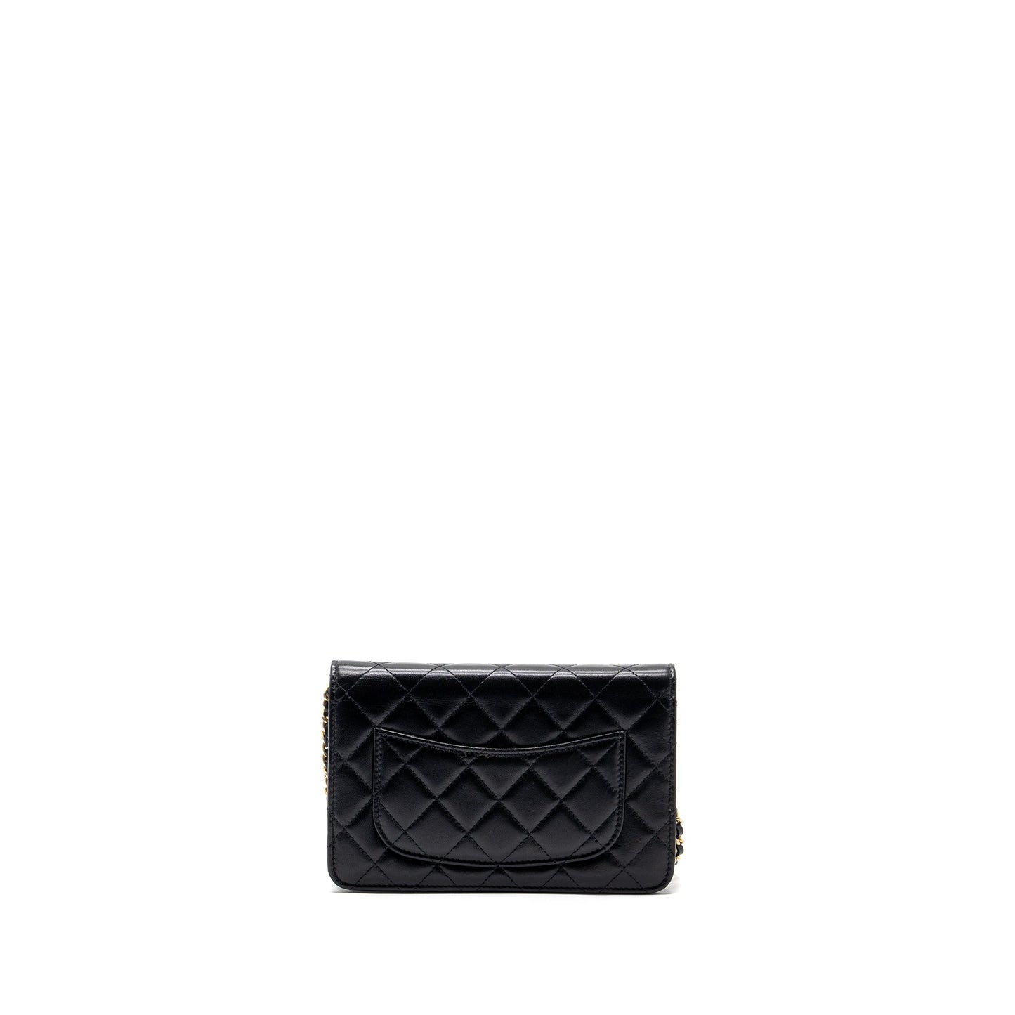 Chanel Classic Wallet On Chain With Charms Lambskin Black
