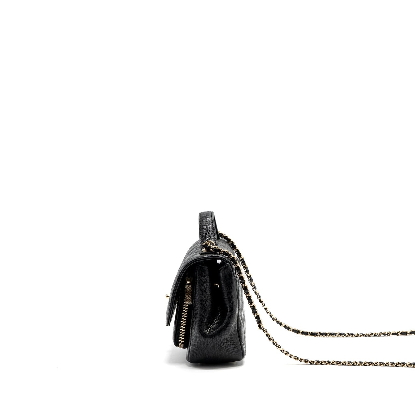 Chanel small business affinity caviar black L (microchip)