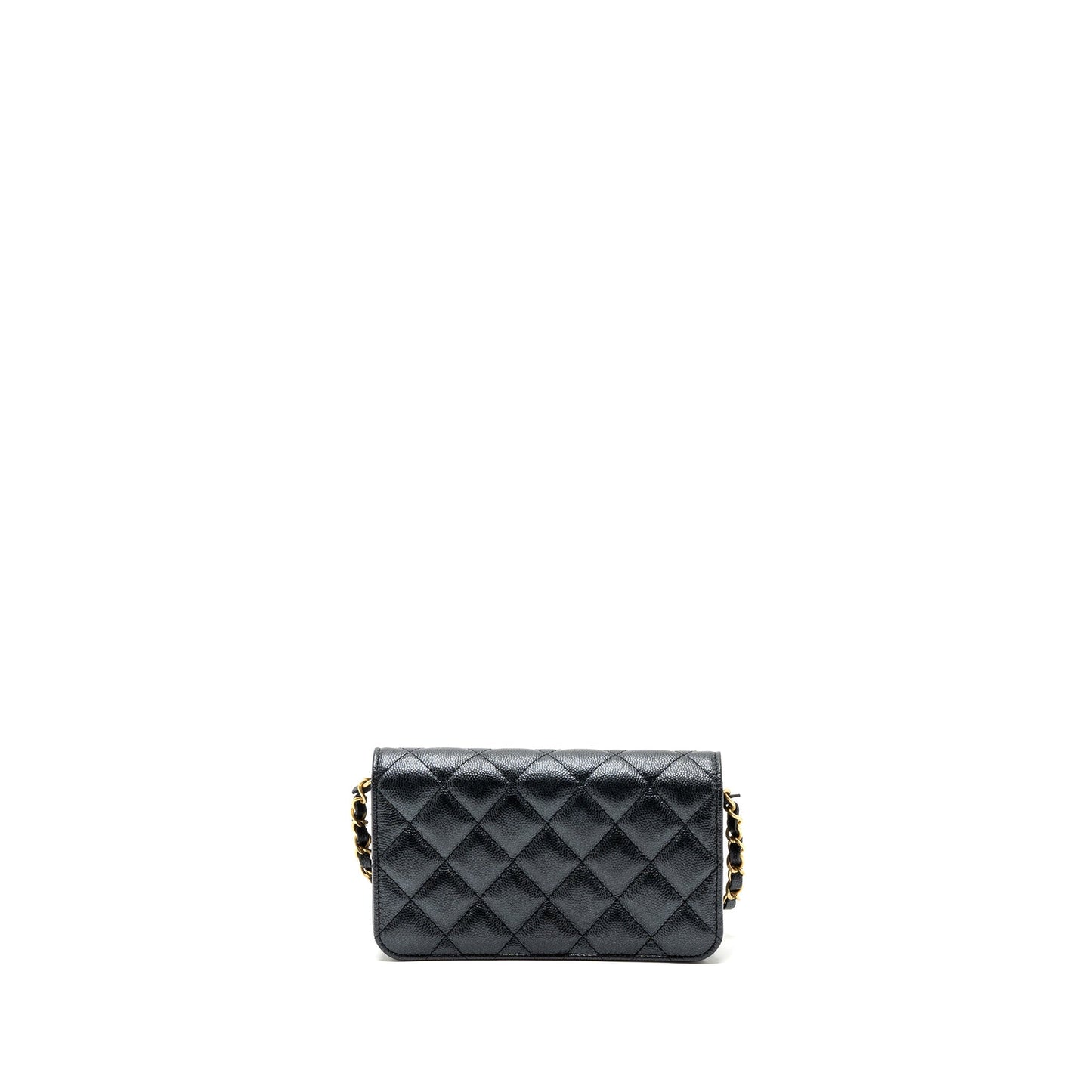 Chanel Mini Flap Bag With Adjustable Chains Caviar Black (microchip)
