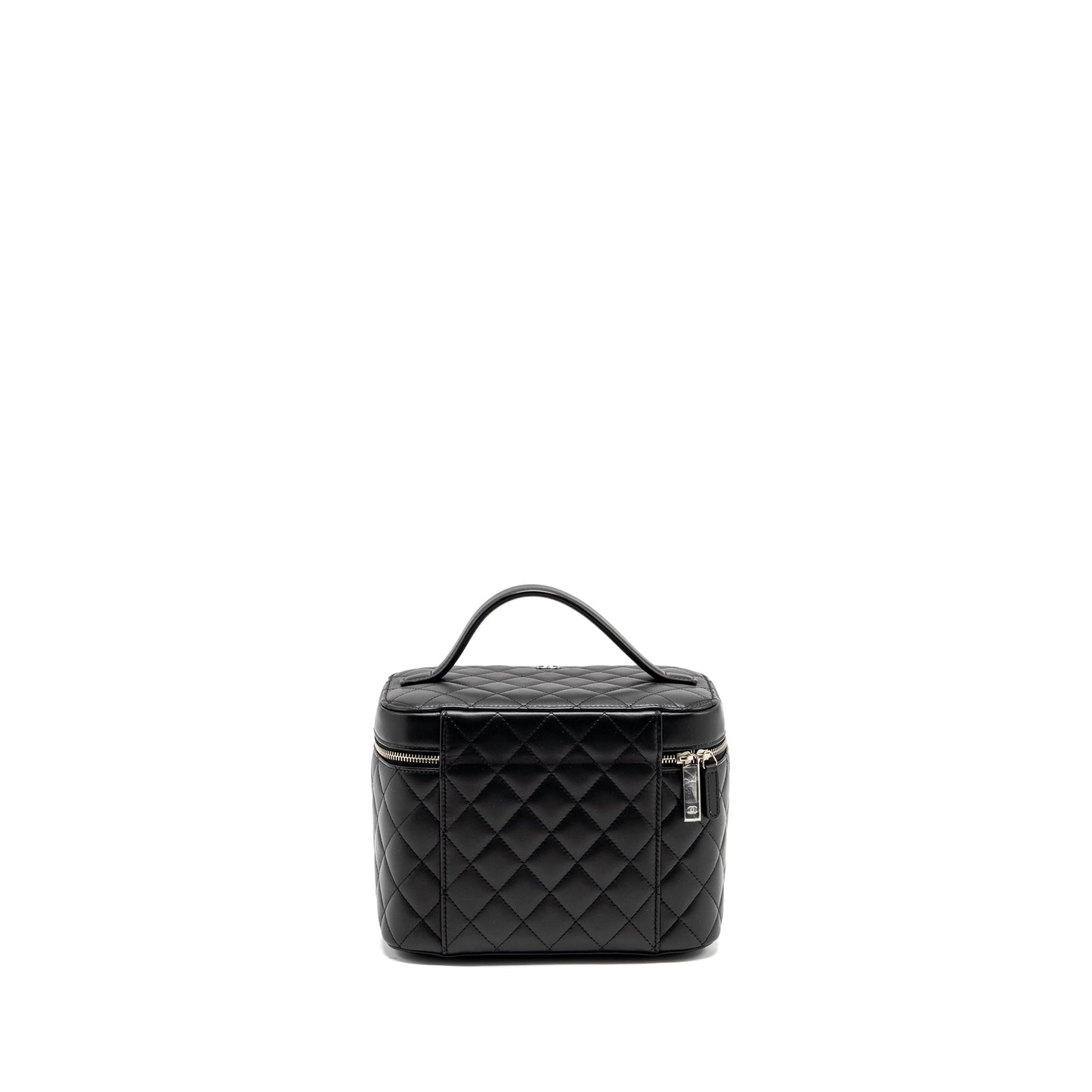CHANEL Quilted Vanity Case Lambskin Black