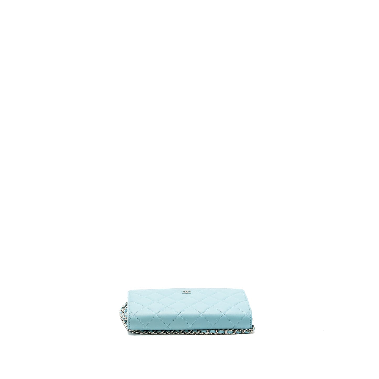 Chanel Classic Wallet On Chain Lambskin Light Blue