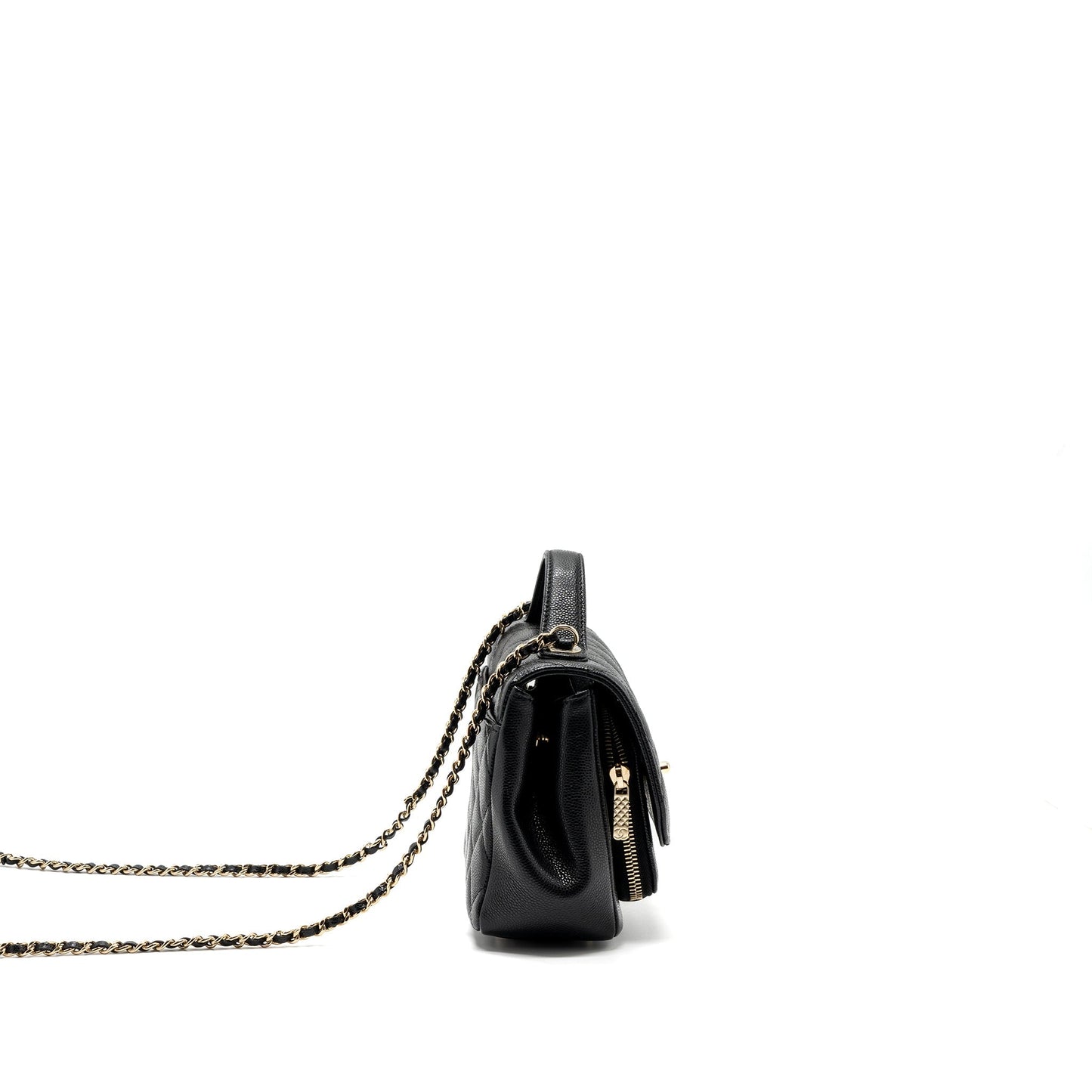 Chanel small business affinity caviar black L (microchip)