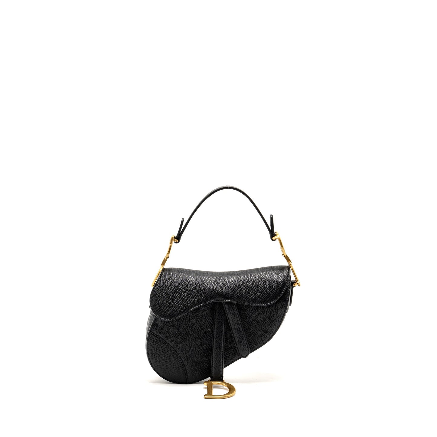 Dior Mini Saddle Purse Calfskin Black