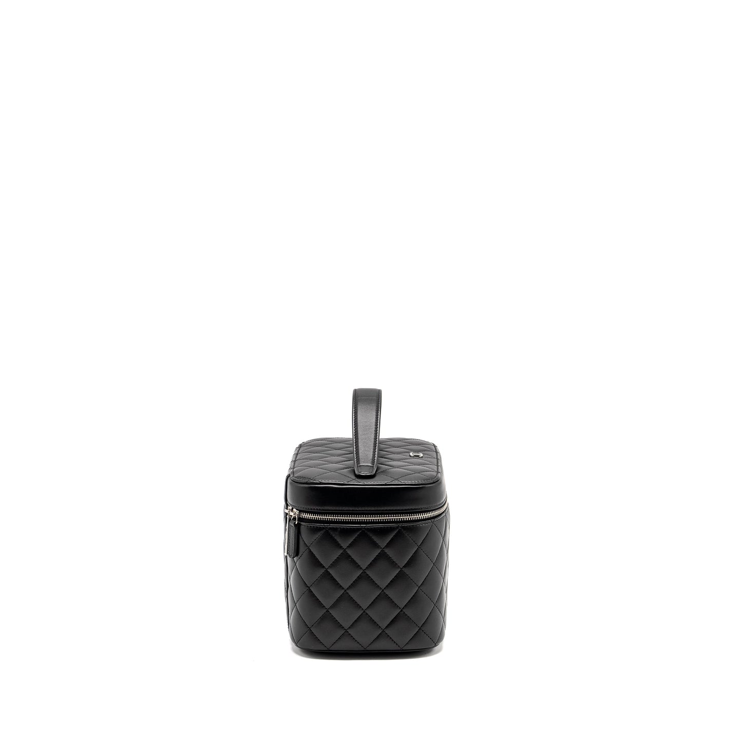 CHANEL Quilted Vanity Case Lambskin Black