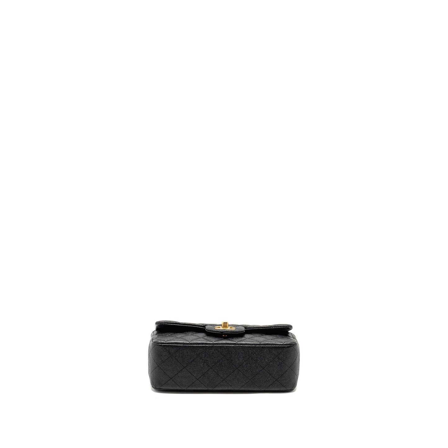 Chanel Top Handle Mini Rectangular Flap Bag Caviar BLACK