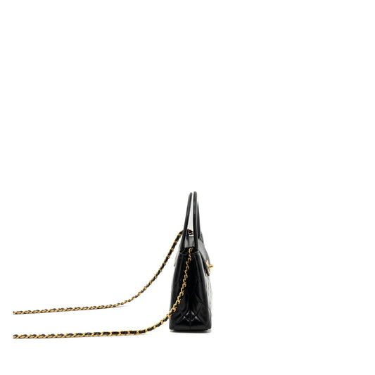 Chanel 23k Mini Shopping Bag Calfskin Black  (microchip)