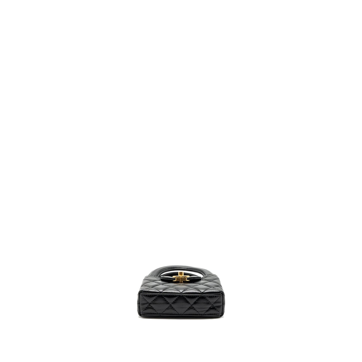 Chanel 23k Nano Shopping Tote Calfskin Black (microchip)