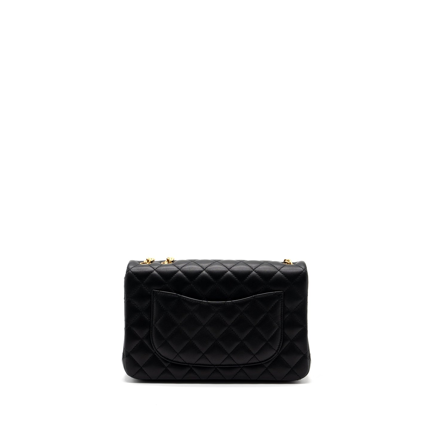 Chanel 23s camellia chain flap bag lambskin black  (Mircochip)