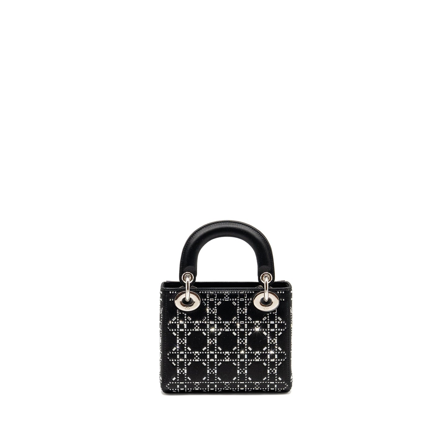 Dior Mini Lady Dior Satin Crystal Black