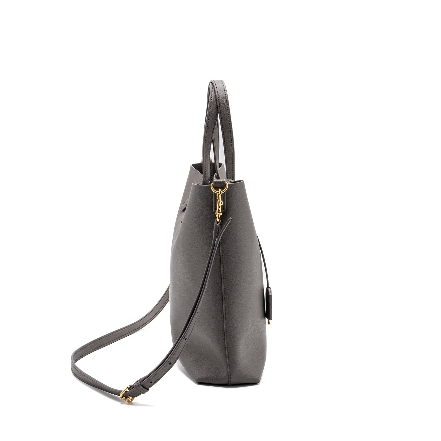 Saint Laurent toy shopping north / south Purse leather grey