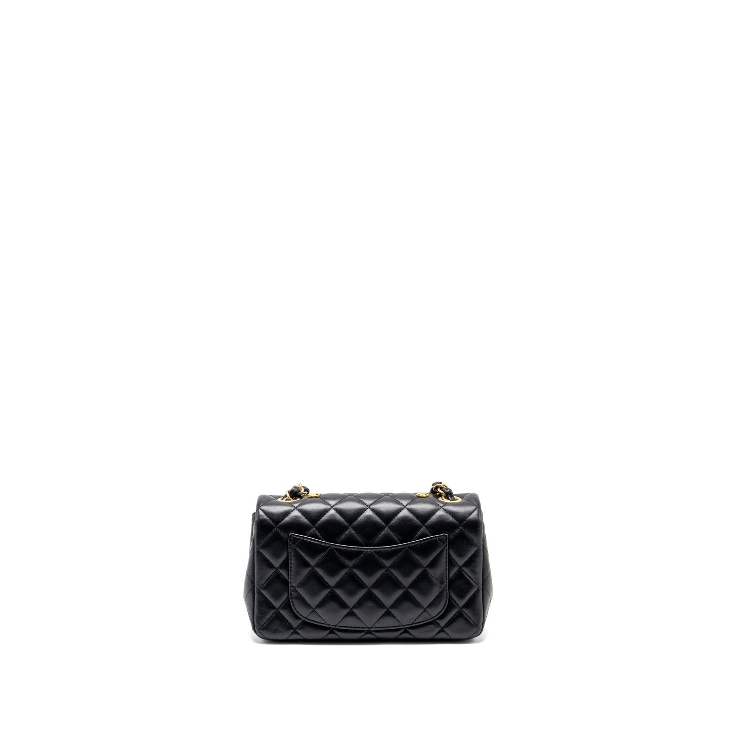 Chanel Egyptian Amulet Mini Rectangular Flap Bag Lambskin Black