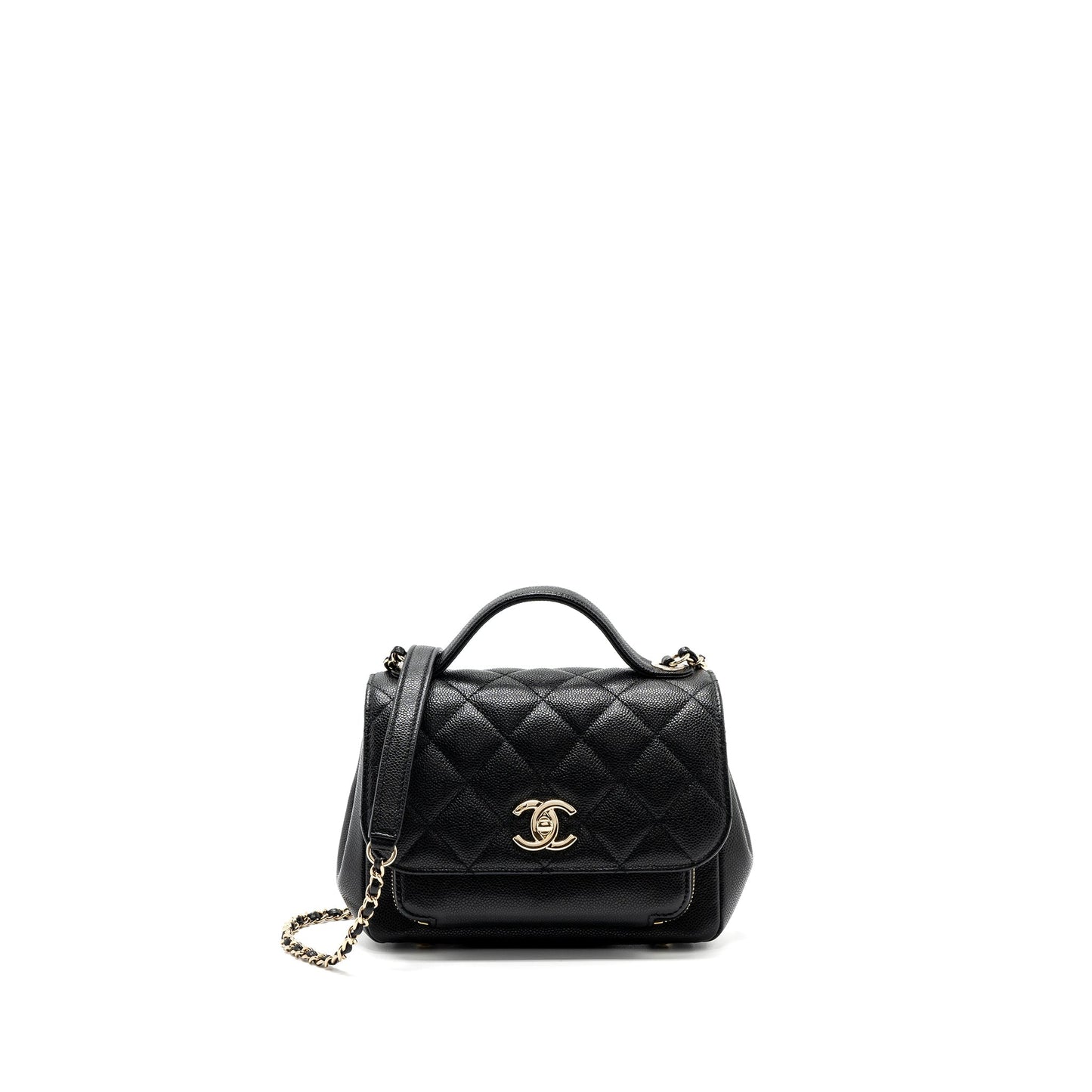 Chanel small business affinity caviar black L (microchip)