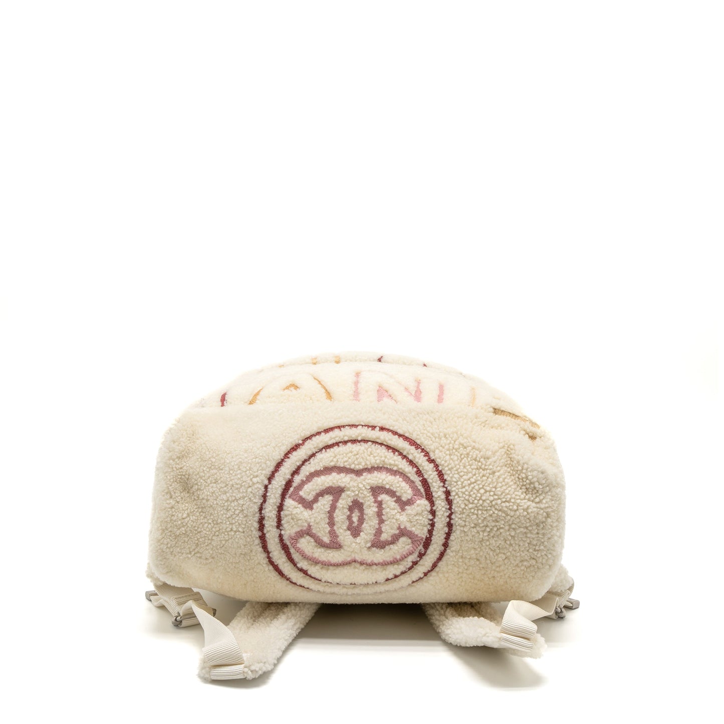 Chanel 19B Backpack Shearling White/Multicolour
